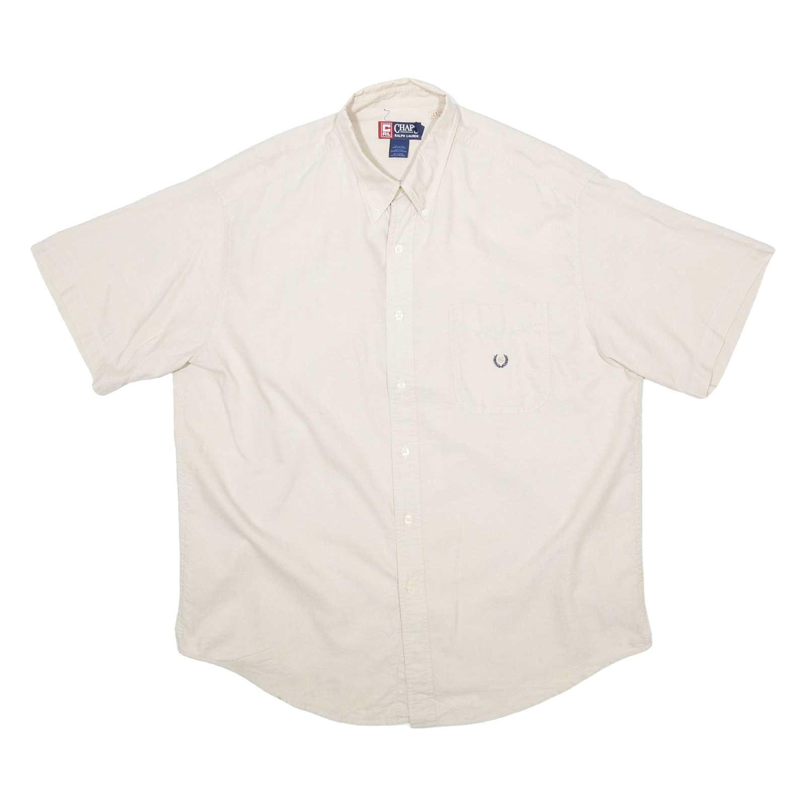 CHAPS Mens Plain Shirt Beige XL Refurbished - N/A refurbished available on Cerqular
