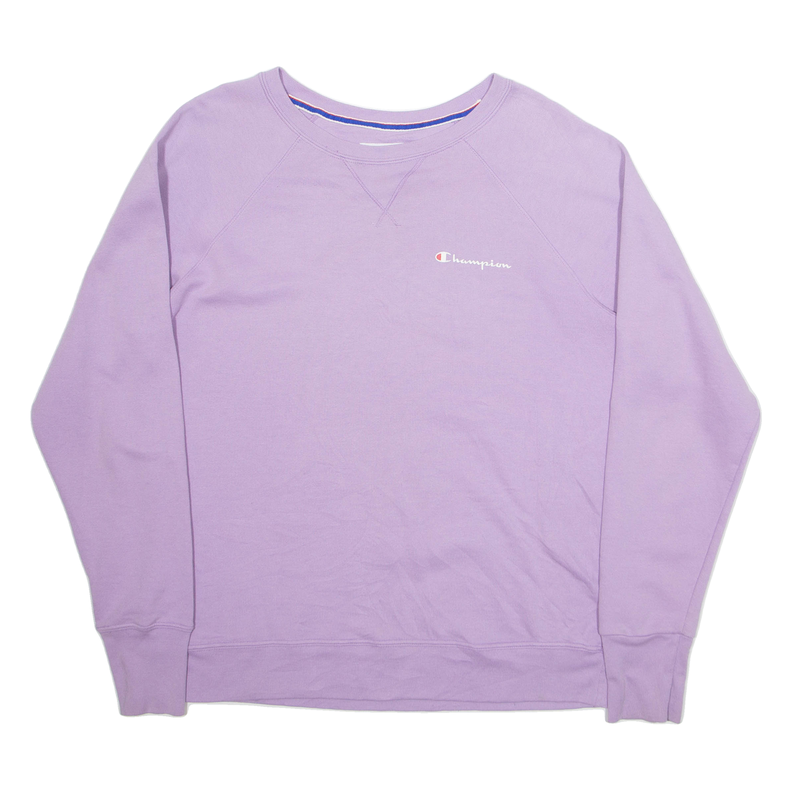 CHAMPION Womens Sweatshirt Purple L Refurbished - N/A refurbished available on Cerqular