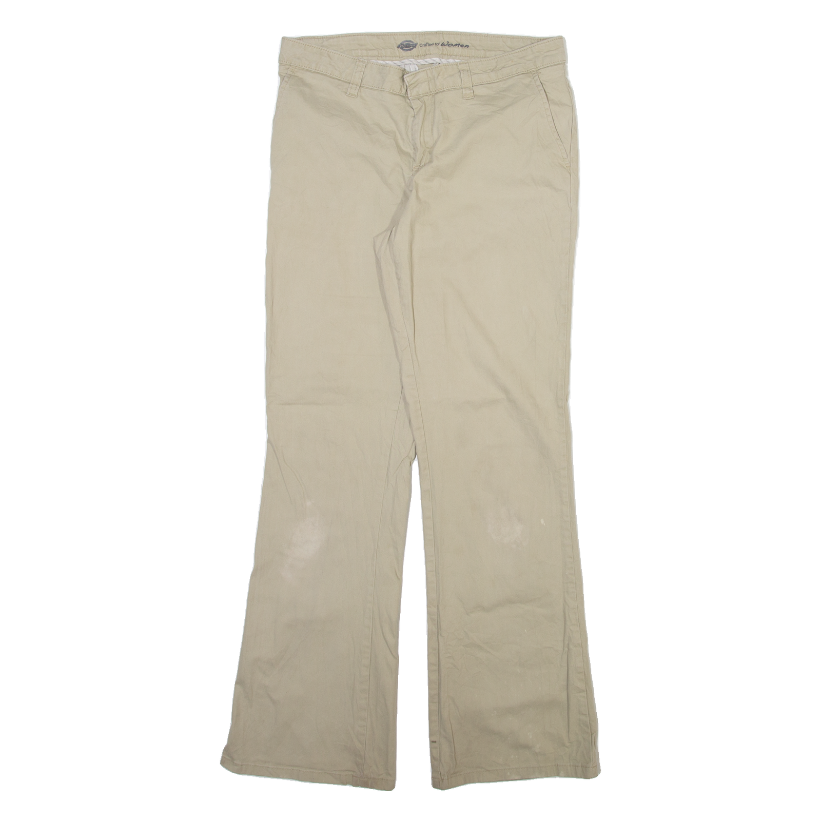 DICKIES Womens Trousers Beige Slim Bootcut W31 L31 Refurbished - N/A refurbished available on Cerqular