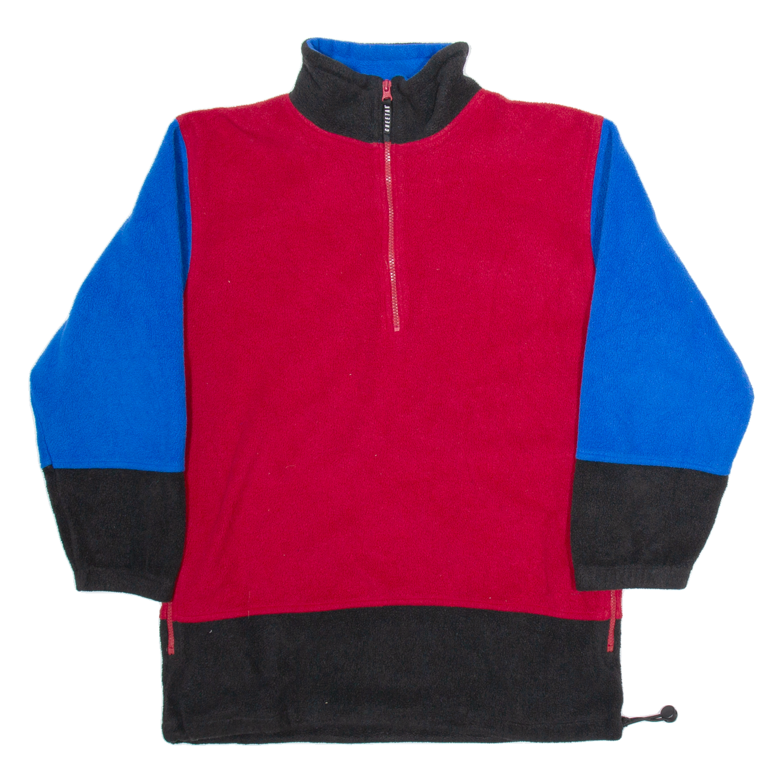 CHEETAH Mens Patterned Fleece Red Colourblock Tight Knit M Refurbished - N/A refurbished available on Cerqular