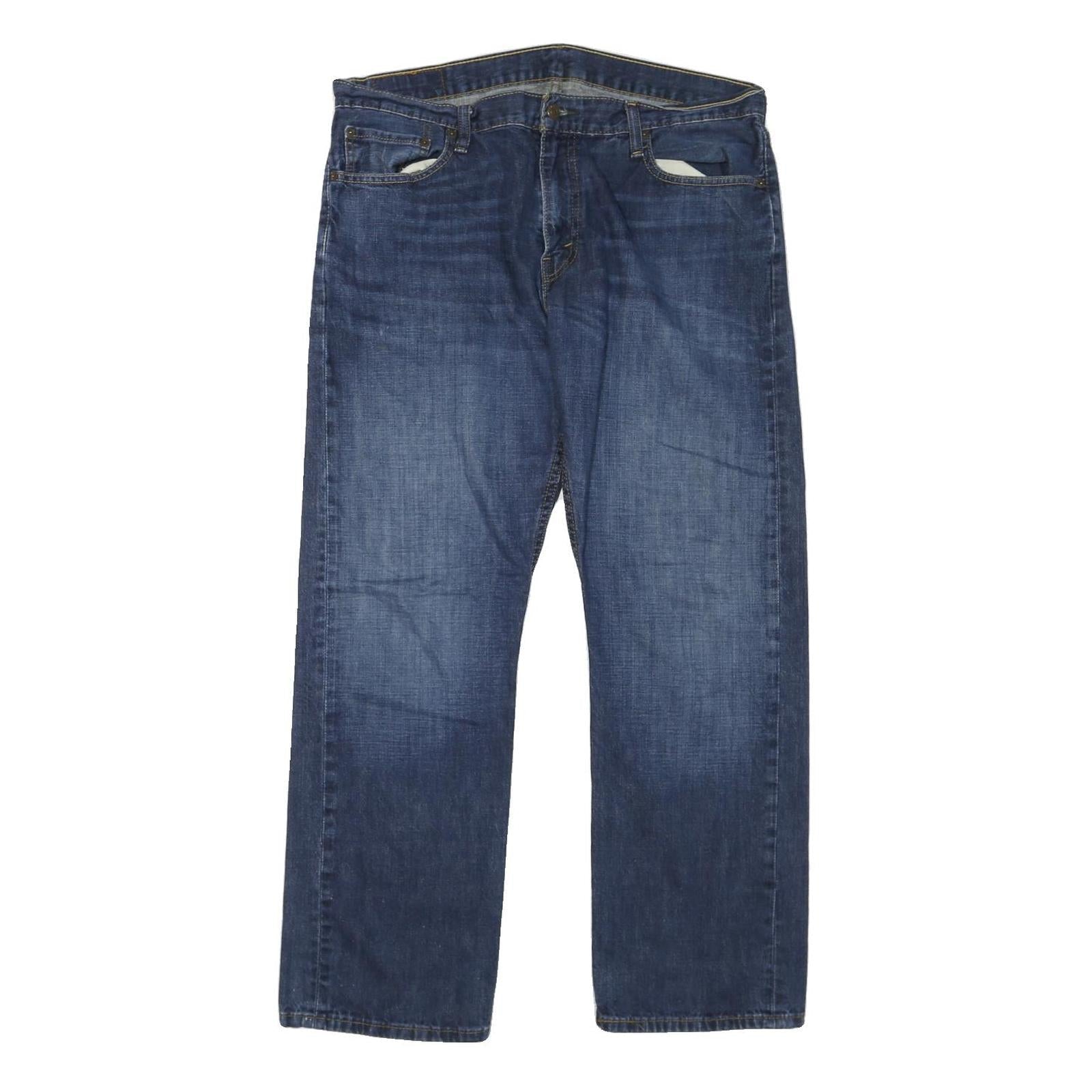 LEVI'S Mens Blue Jeans Regular Straight Denim Medium W36 L30 Classic Design Zip Refurbished - N/A refurbished available on Cerqular