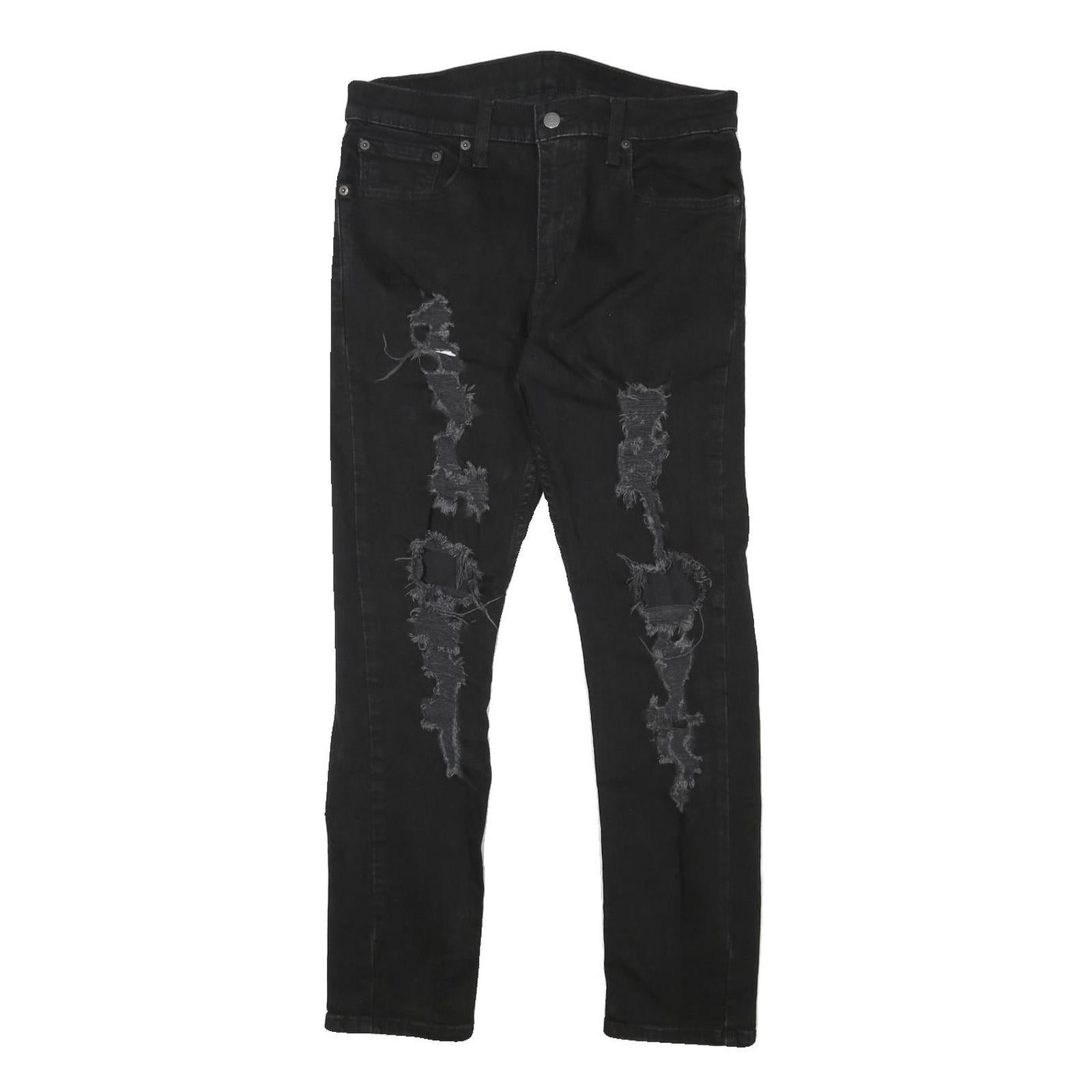 Buy LEVI'S 512 Mens Slim Black Denim Raw W31 L27 Distressed Detail Jeans Refurbished - $41.59 LEVI'S 512 Mens Slim Black Denim Raw W31 L27 Distressed Detail Jeans Refurbished - N/A refurbished available on Cerqular