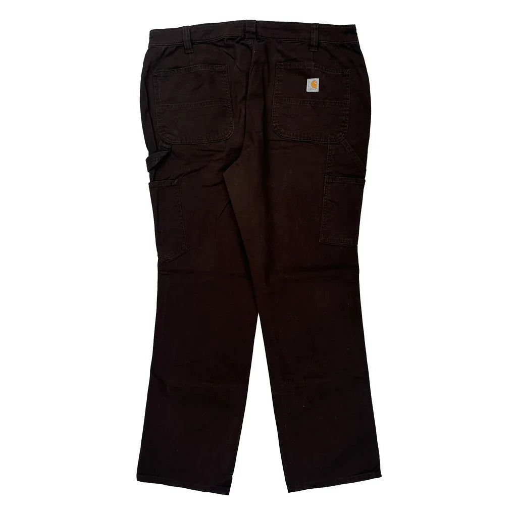 Carhartt Carpenter Trousers - 37W UK 18 Brown Cotton Refurbished - Thrifted (note: this is a term often used to describe second- refurbished available on Cerqular