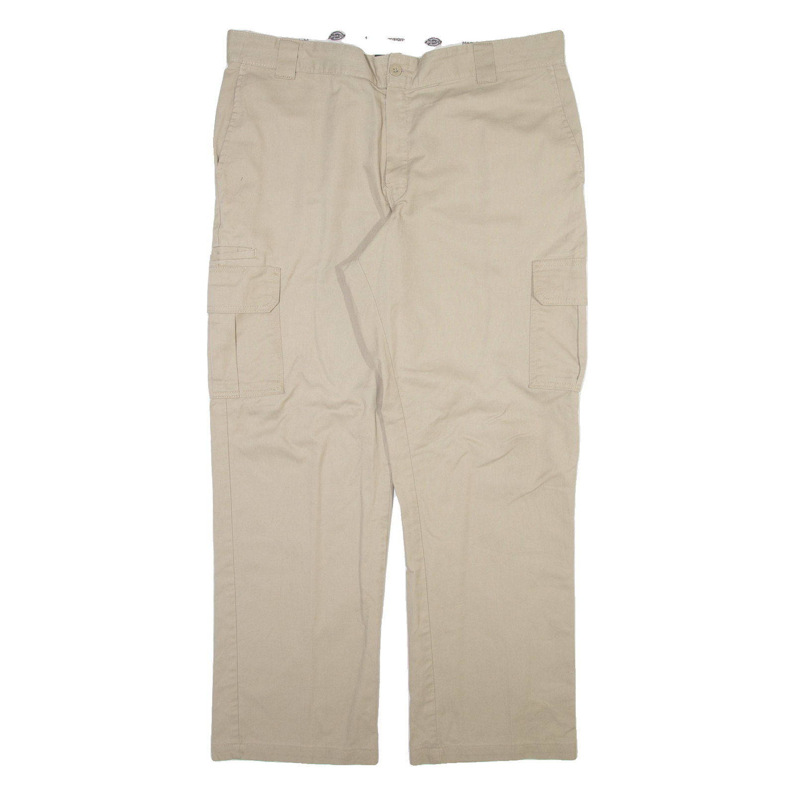 DICKIES Cargo Mens Trousers Beige Relaxed Straight W40 L30 Refurbished - N/A refurbished available on Cerqular