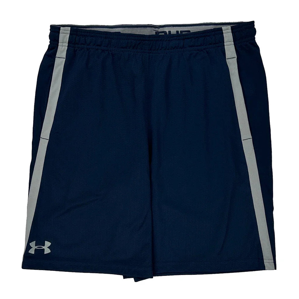 Under Armour Sport Shorts - XL Navy Polyester Refurbished - Thrifted (note: this is a term often used to describe second- refurbished available on Cerqular