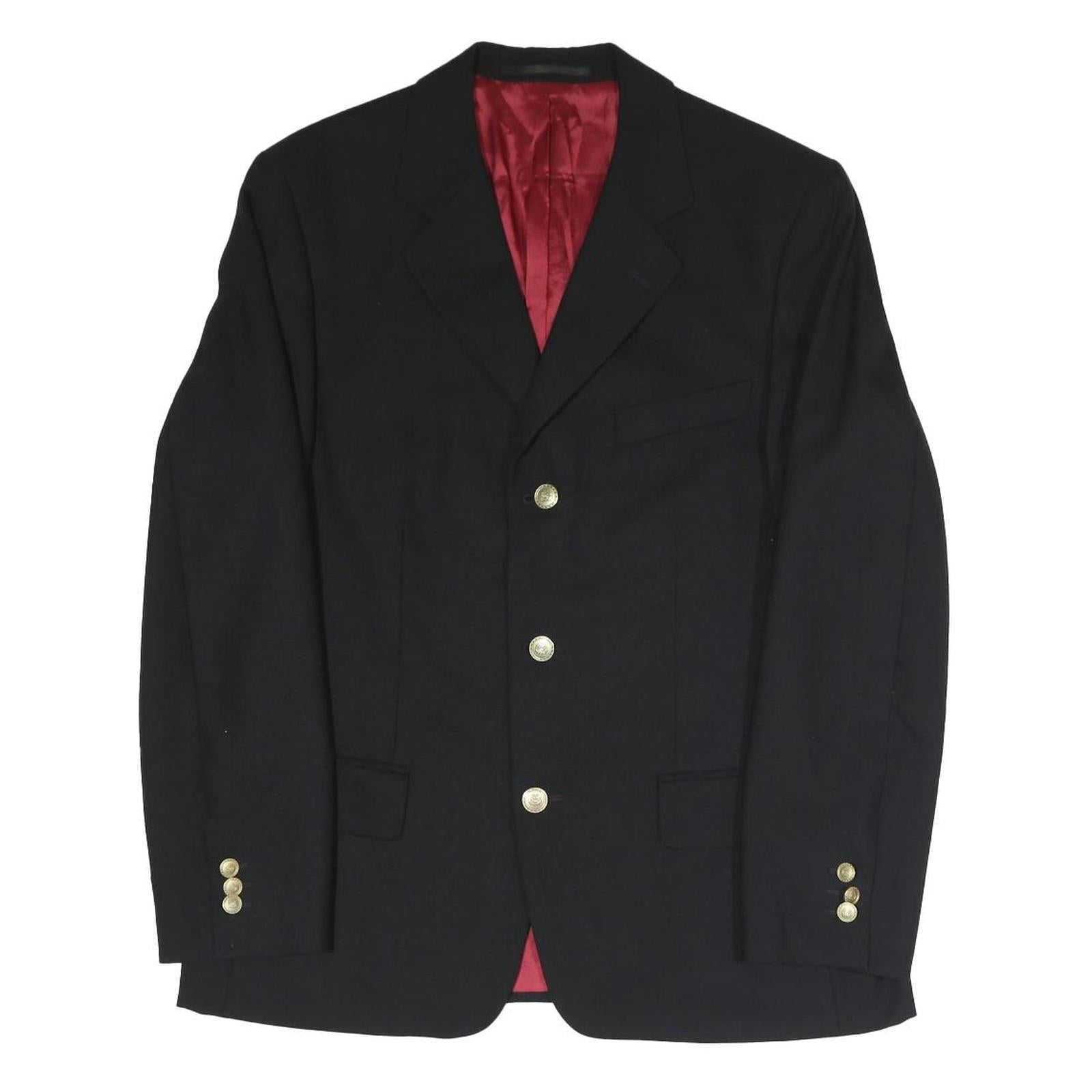 MCGREGOR Mens Black Jacket M Polyester Blend Plain Button Closure Classic Refurbished - N/A refurbished available on Cerqular
