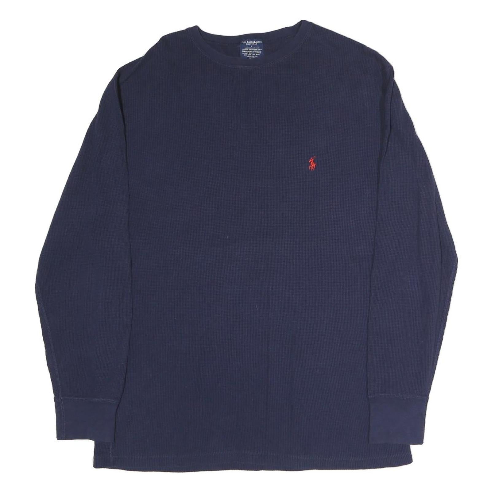 Buy POLO RALPH LAUREN Mens Navy Blue Long Sleeve Crew Neck Cotton T-Shirt L Refurbished - $37.69 POLO RALPH LAUREN Mens Navy Blue Long Sleeve Crew Neck Cotton T-Shirt L Refurbished - N/A refurbished available on Cerqular
