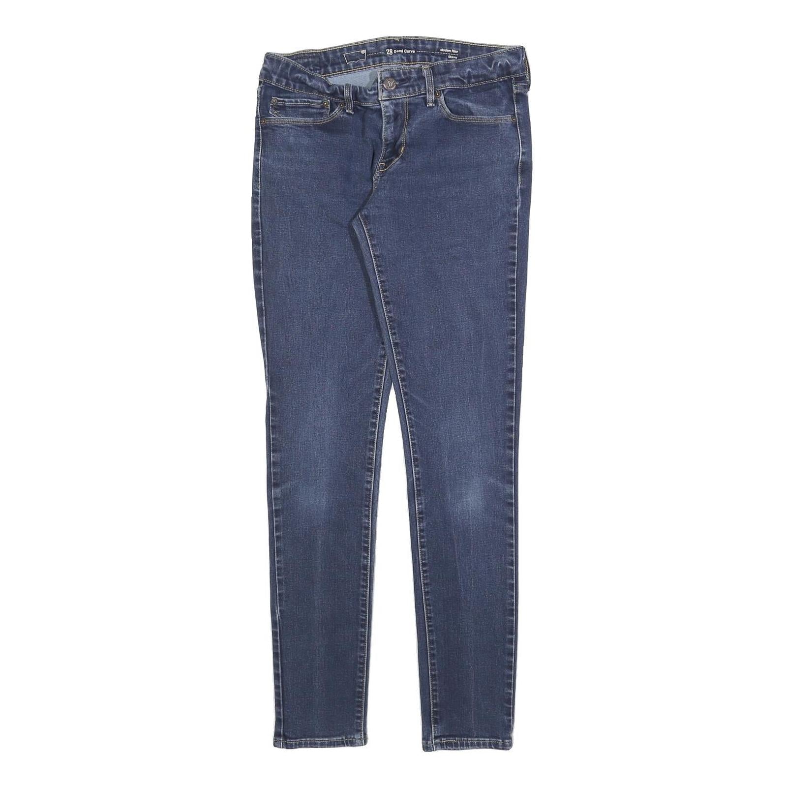 LEVI'S Womens Jeans Blue Slim Skinny Denim Medium W28 L30 Stretch Zip Refurbished - N/A refurbished available on Cerqular