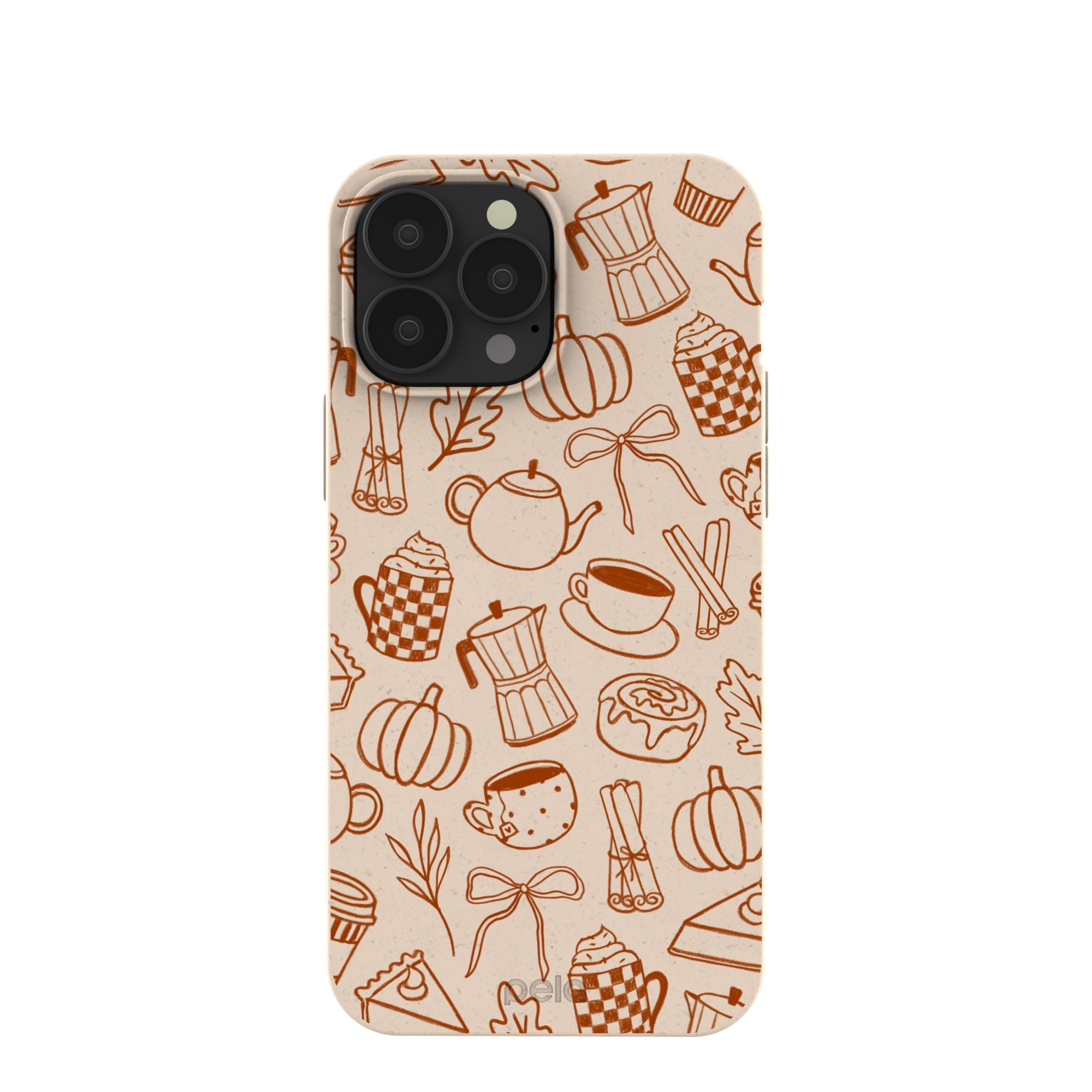 Seashell Pumpkin Spice iPhone 13 Pro Max Case Refurbished - Pela Case refurbished available on Cerqular