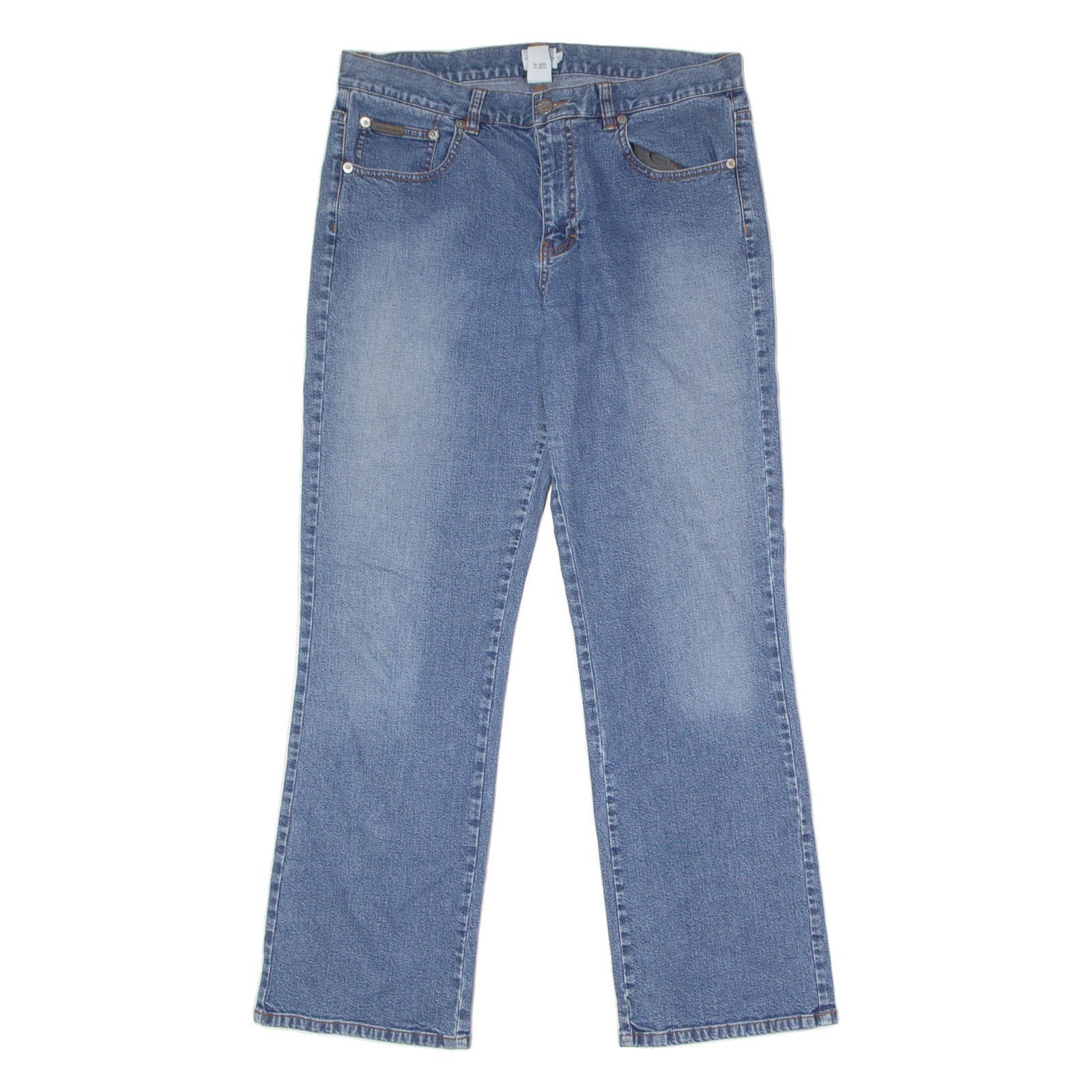 CALVIN KLEIN JEANS Womens Jeans Blue Relaxed Straight Stone Wash W32 L28 Refurbished - N/A refurbished available on Cerqular