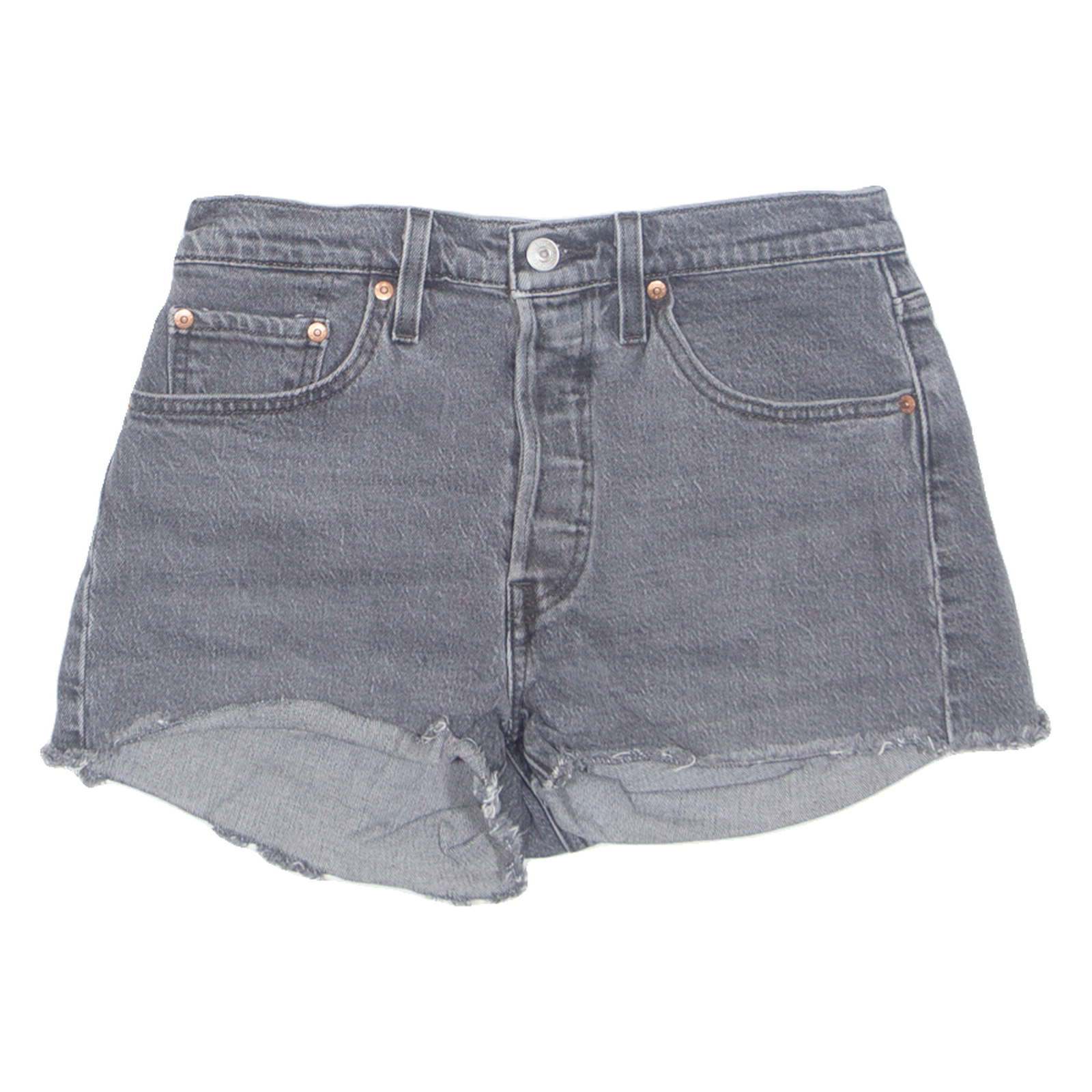 LEVI'S Cut Off 501 Premium E Womens Denim Shorts Black S W28 Refurbished - N/A refurbished available on Cerqular