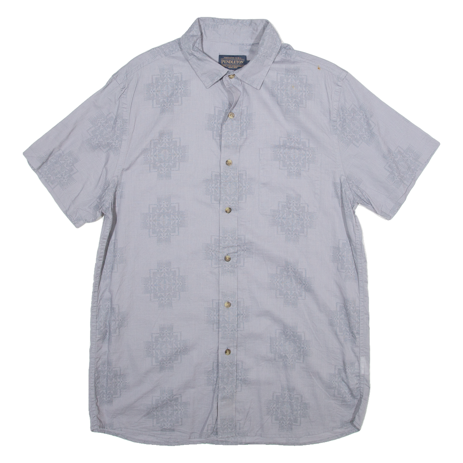 PENDLETON Mens Shirt Grey 80s M Refurbished - N/A refurbished available on Cerqular
