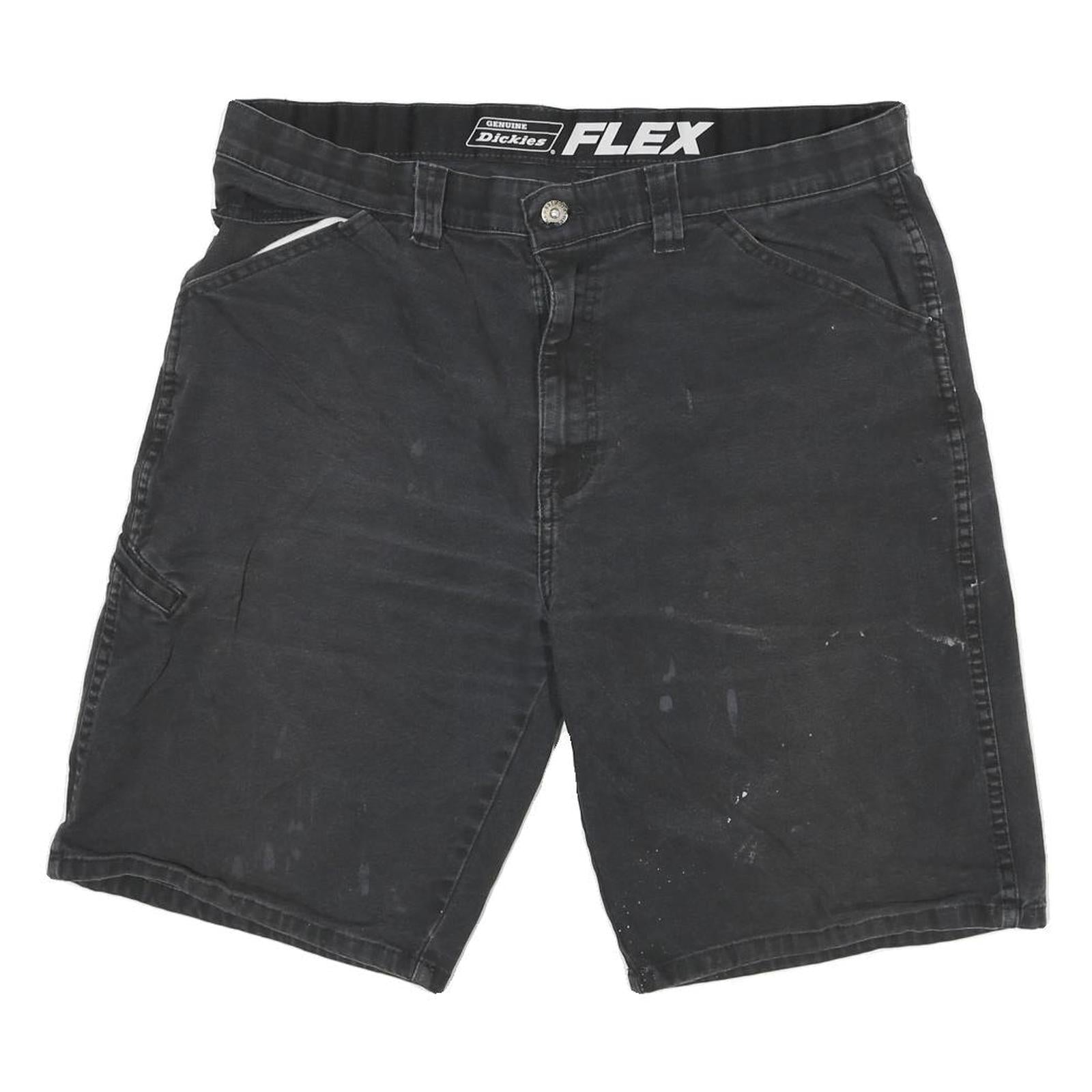 DICKIES Mens Shorts Black XL W34 Workwear Cotton Blend Regular Fit Utility Refurbished - N/A refurbished available on Cerqular