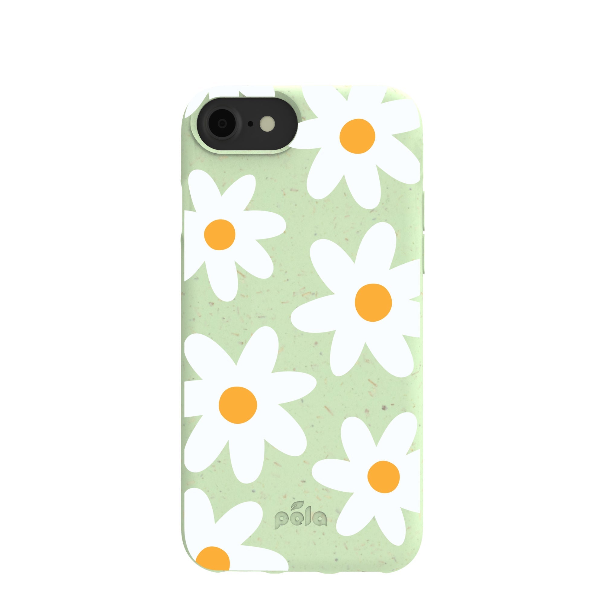 Sage Green Daisy iPhone 6/6s/7/8/SE Case Refurbished - Pela Case refurbished available on Cerqular