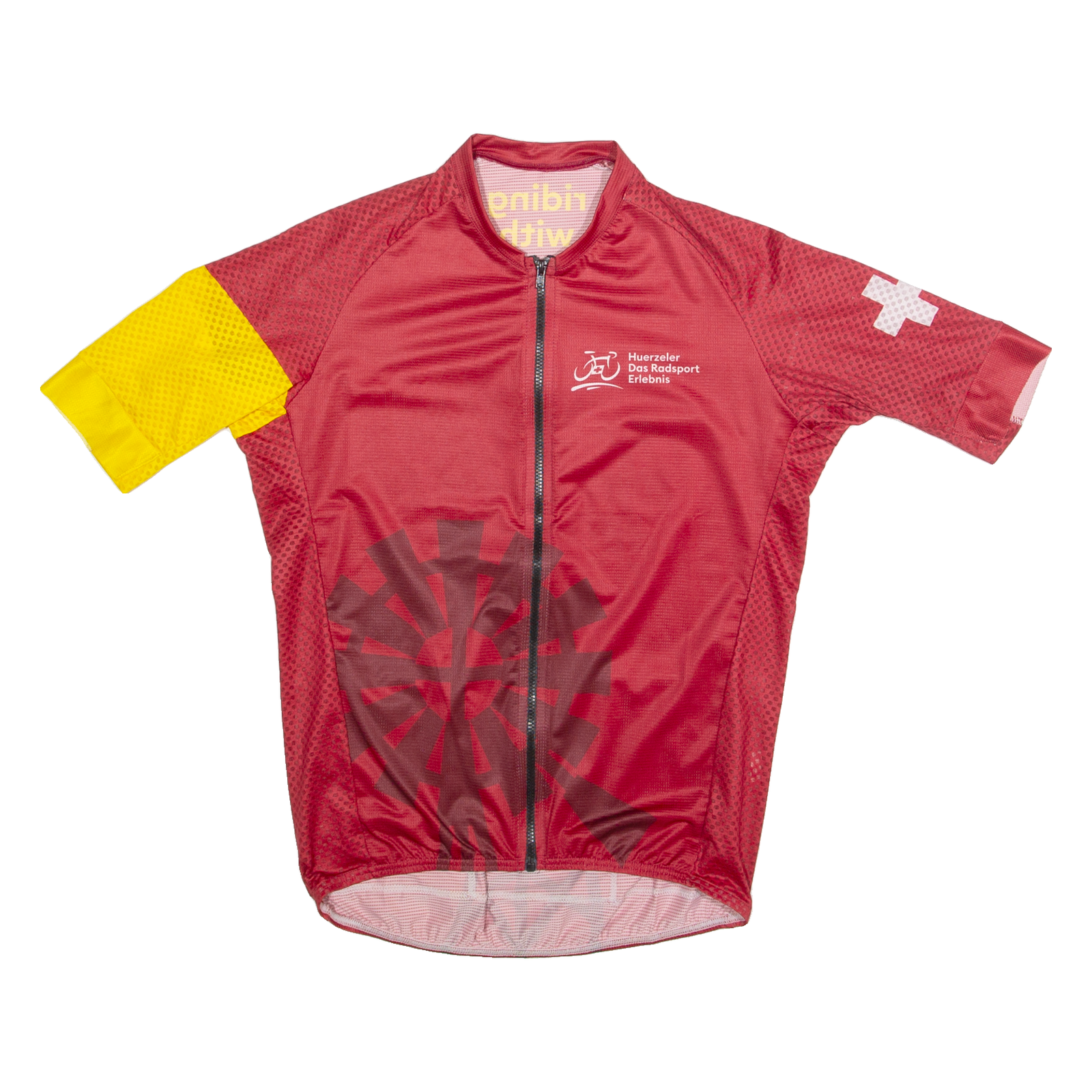 Cycling Zip Up Mens Jersey Red High Neck S Refurbished - N/A refurbished available on Cerqular