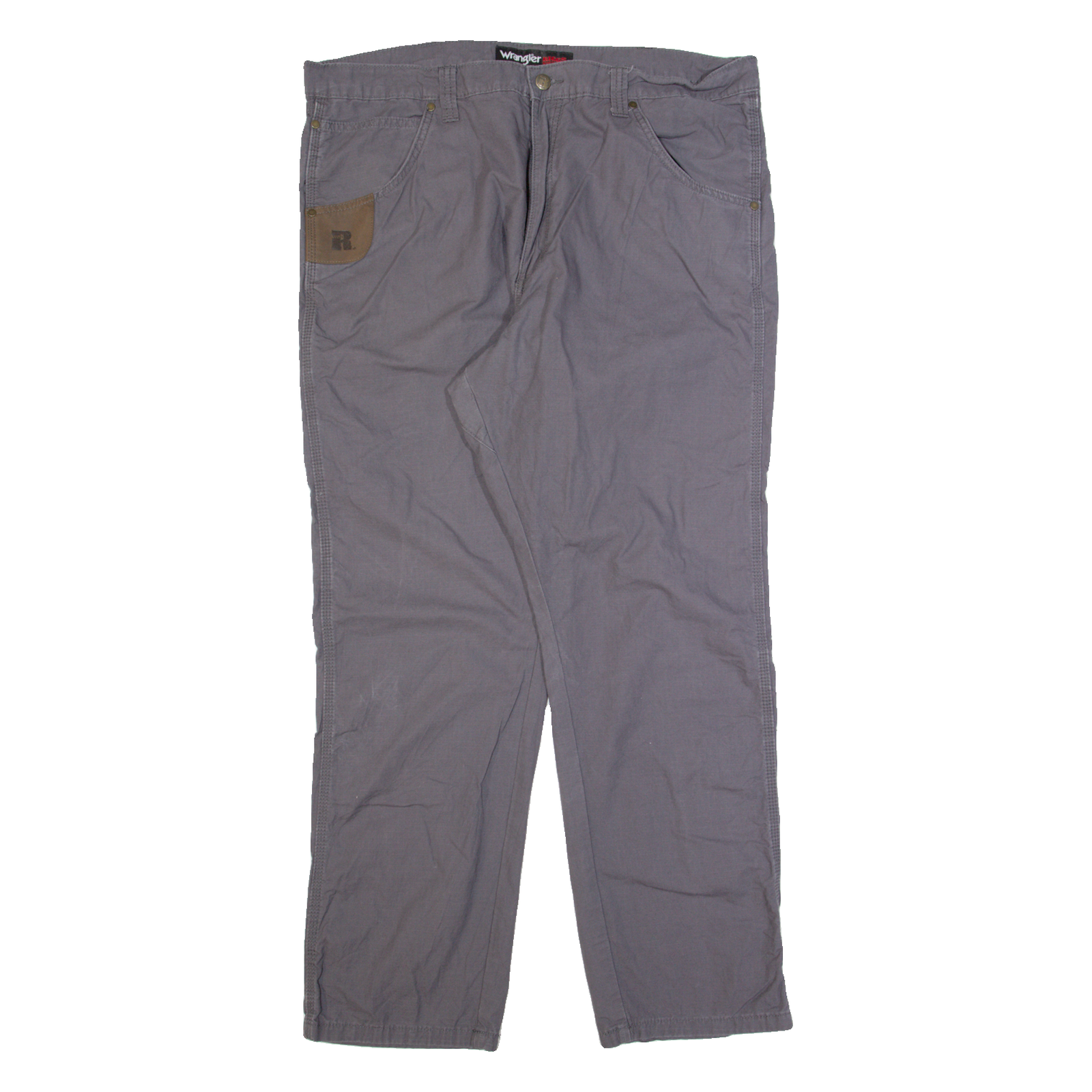 WRANGLER Riggs Workwear Mens Trousers Grey Regular Straight W40 L32 Refurbished - N/A refurbished available on Cerqular