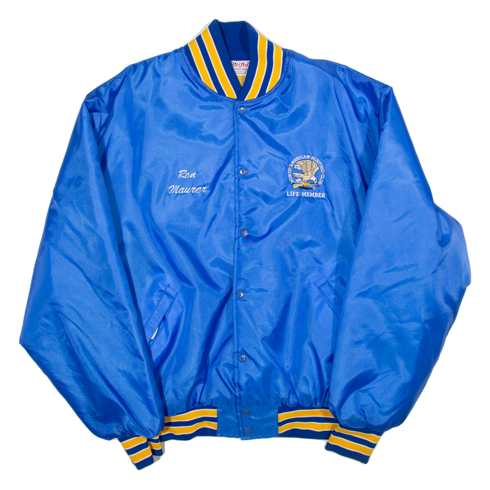 BIRDIE North American Hunting Club Mens Varsity Jacket Blue USA XL Refurbished - N/A refurbished available on Cerqular