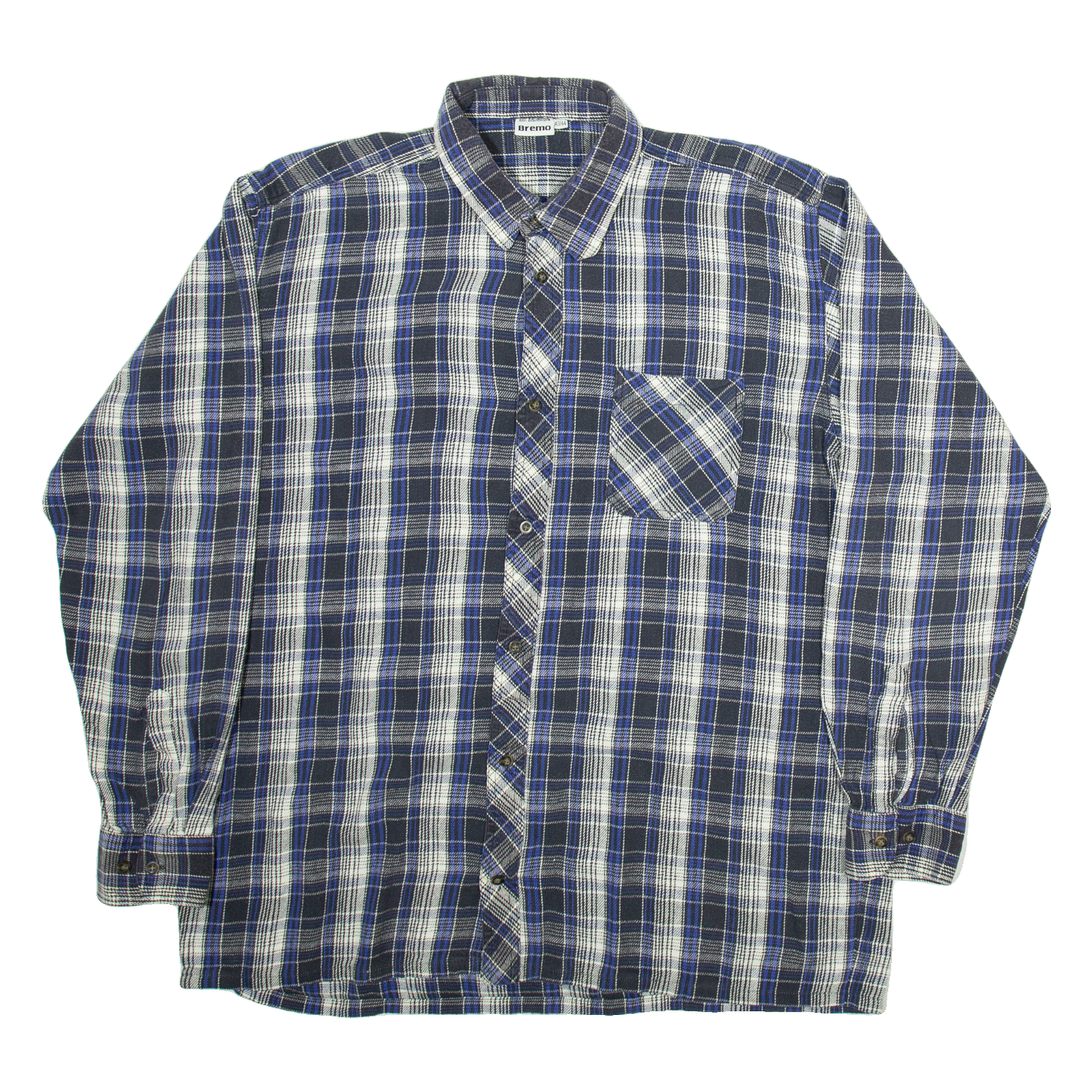Buy BREMO Mens Shirt Blue Check Long Sleeve L Refurbished - $15.59 BREMO Mens Shirt Blue Check Long Sleeve L Refurbished - N/A refurbished available on Cerqular