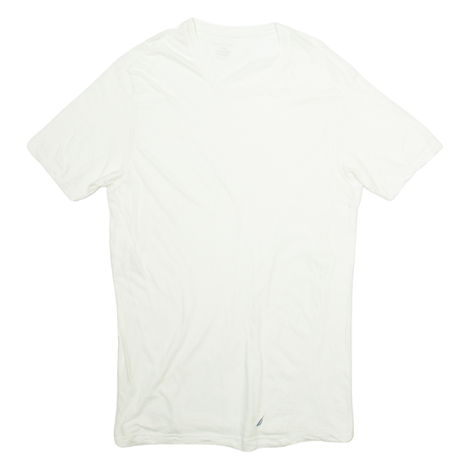 NAUTICA Mens T-Shirt White L Refurbished - N/A refurbished available on Cerqular