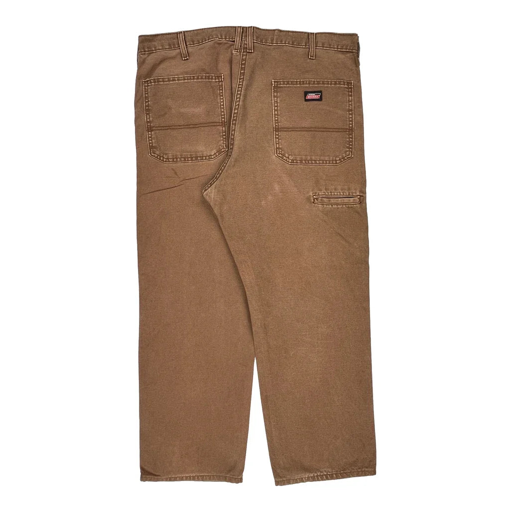 Dickies Carpenter Trousers - 38W 30L Brown Cotton Refurbished - Thrifted (note: this is a term often used to describe second- refurbished available on Cerqular