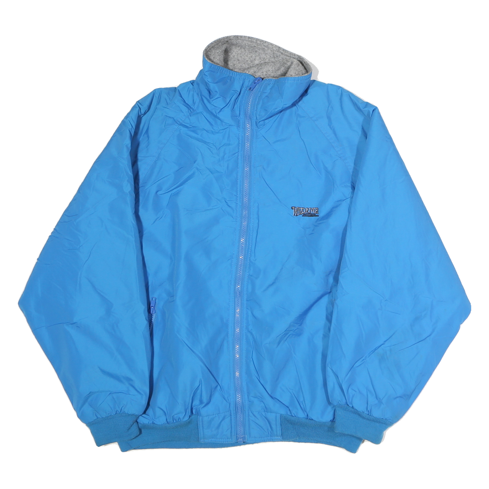 WILD RIVER Womens Blue Jacket M Polyester Zip Bomber Plain Casual Outdoor Refurbished - N/A refurbished available on Cerqular