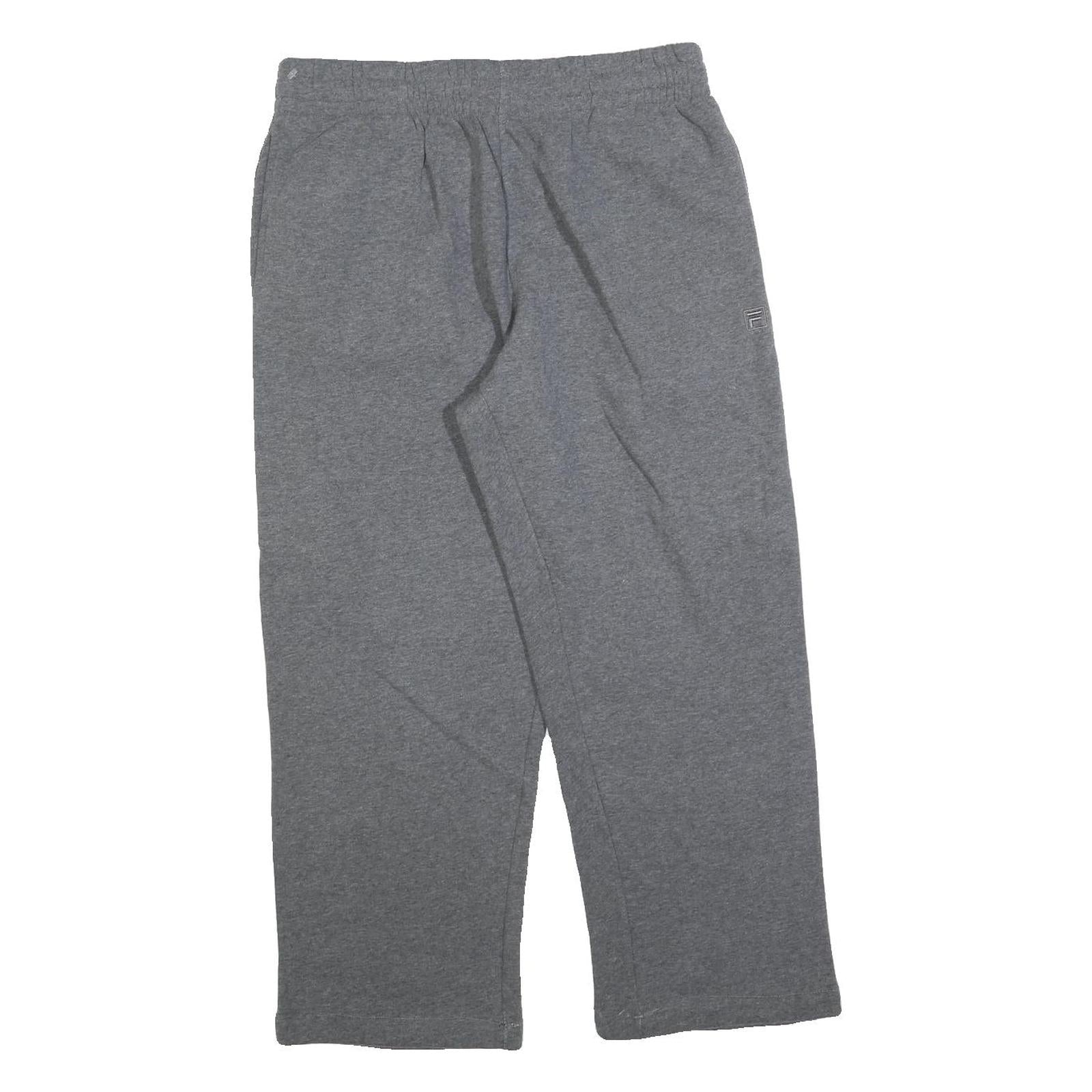 FILA Womens Joggers Grey L W32 L26 Classic Straight Cotton Blend Comfort Casual Refurbished - N/A refurbished available on Cerqular