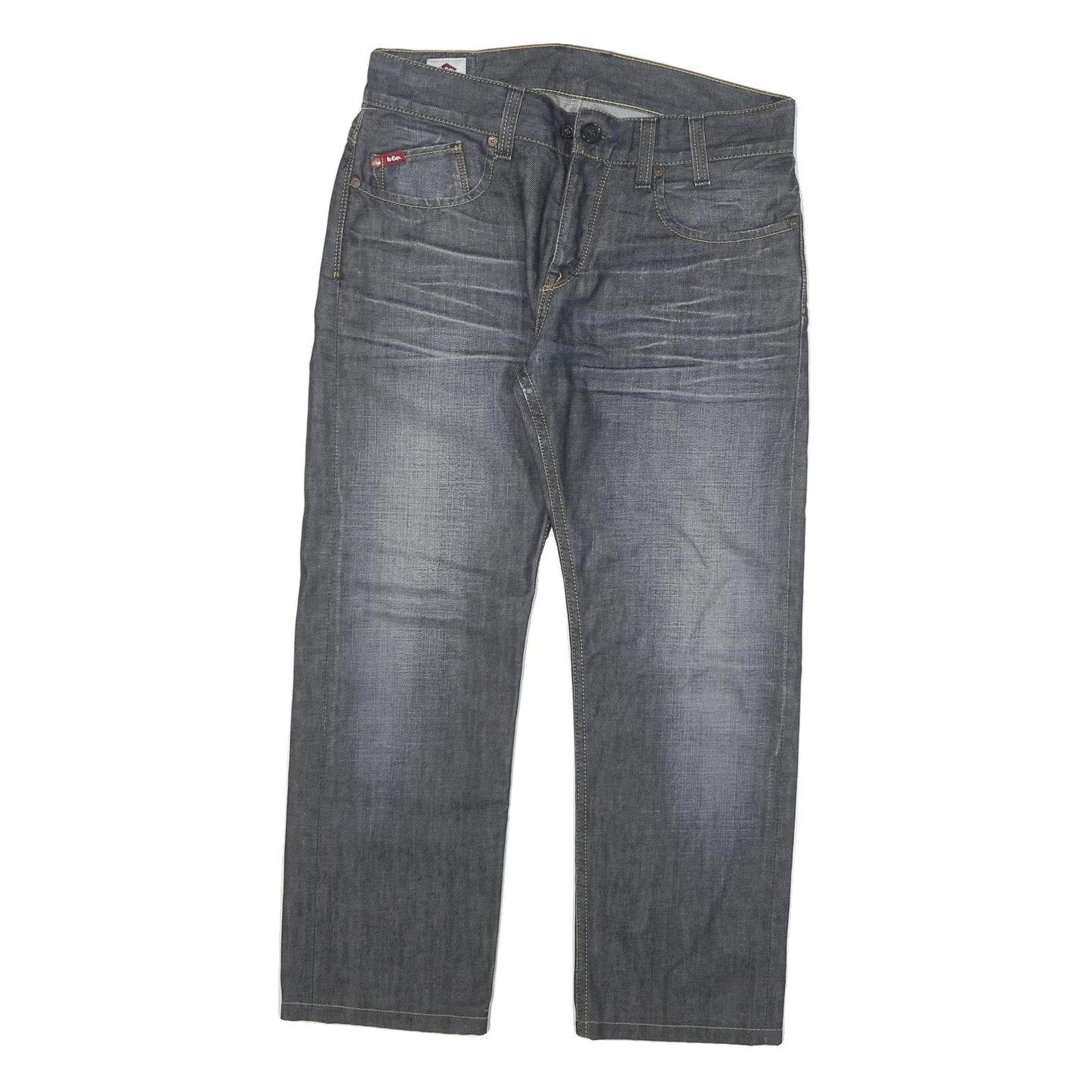 LEE COOPER Mens Regular Fit Grey Denim Jeans Cotton Blend Zip W32 L26 Classic Refurbished - N/A refurbished available on Cerqular