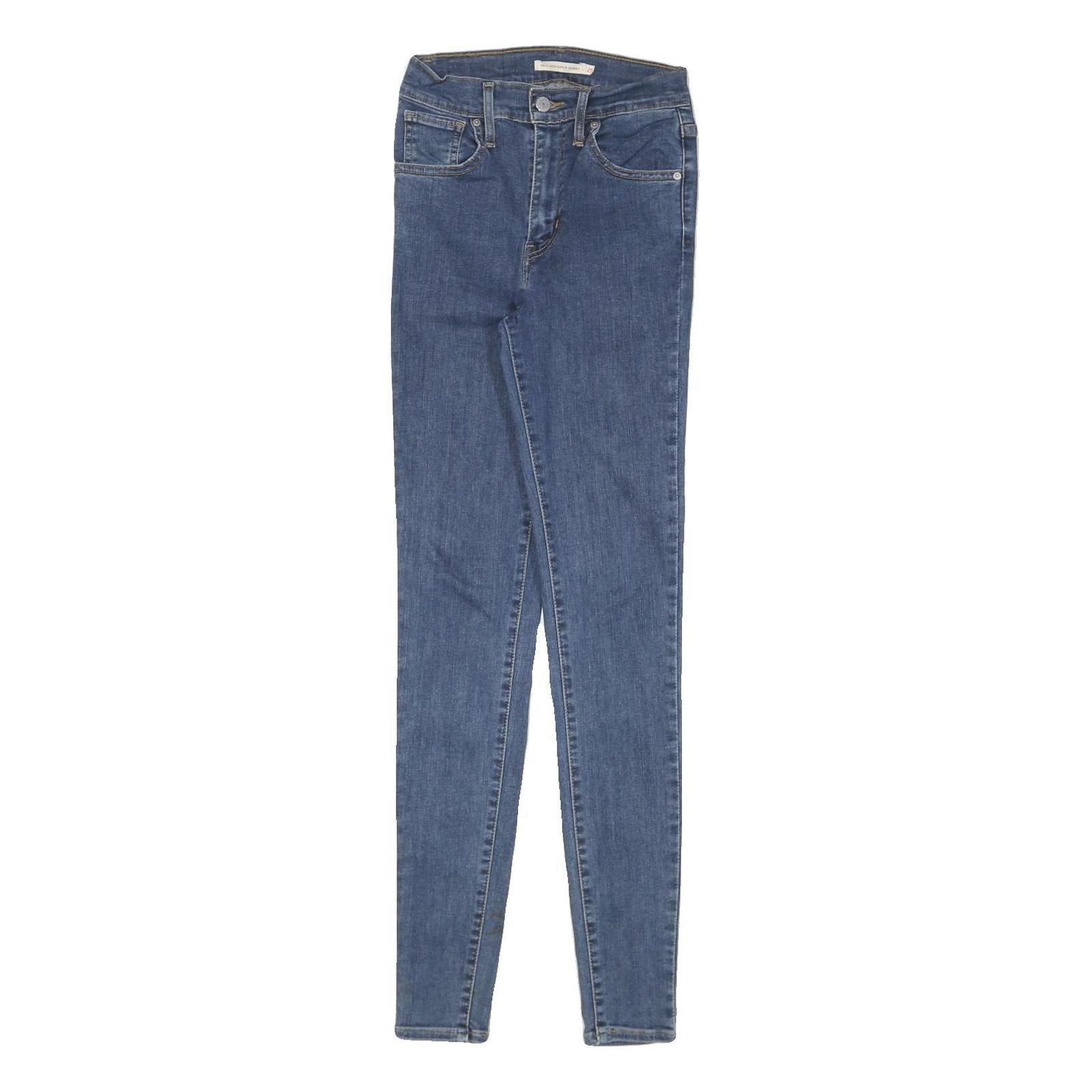 LEVI'S Womens Slim Blue Denim Jeans W23 L30 Zip Closure Comfortable Stylish Refurbished - N/A refurbished available on Cerqular