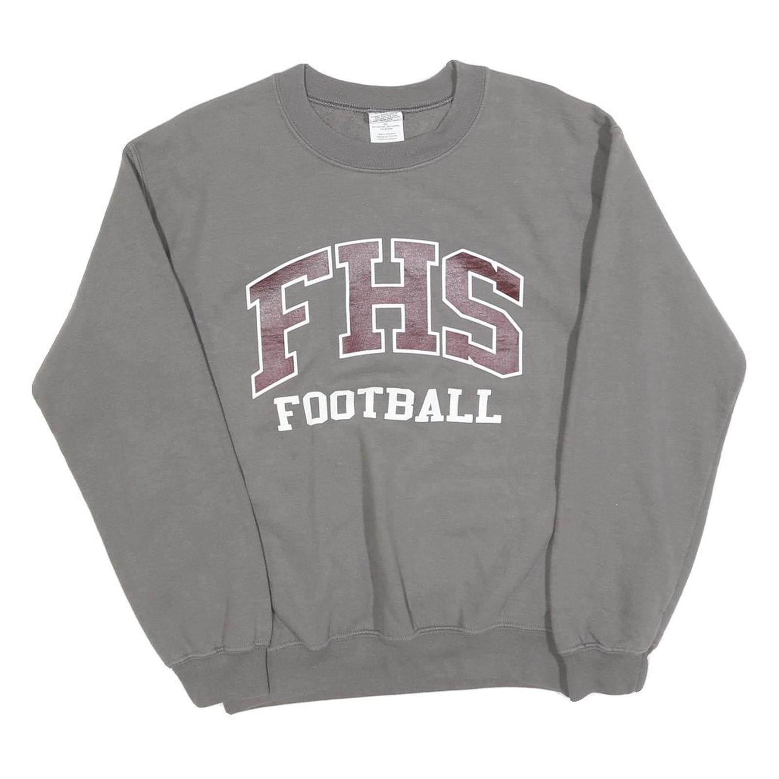 Buy GILDAN Mens Grey FHS Football Crew Neck S Cotton Sweatshirt Casual Pullover Refurbished - $27.29 GILDAN Mens Grey FHS Football Crew Neck S Cotton Sweatshirt Casual Pullover Refurbished - N/A refurbished available on Cerqular