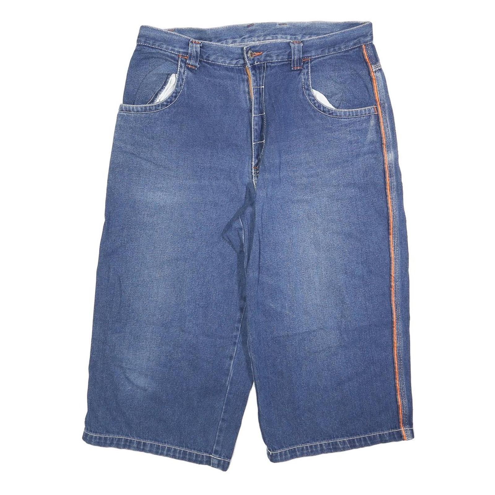 JAY JAYS Mens Denim Blue Casual Shorts M W34 Cotton Blend Relaxed Fit Refurbished - N/A refurbished available on Cerqular