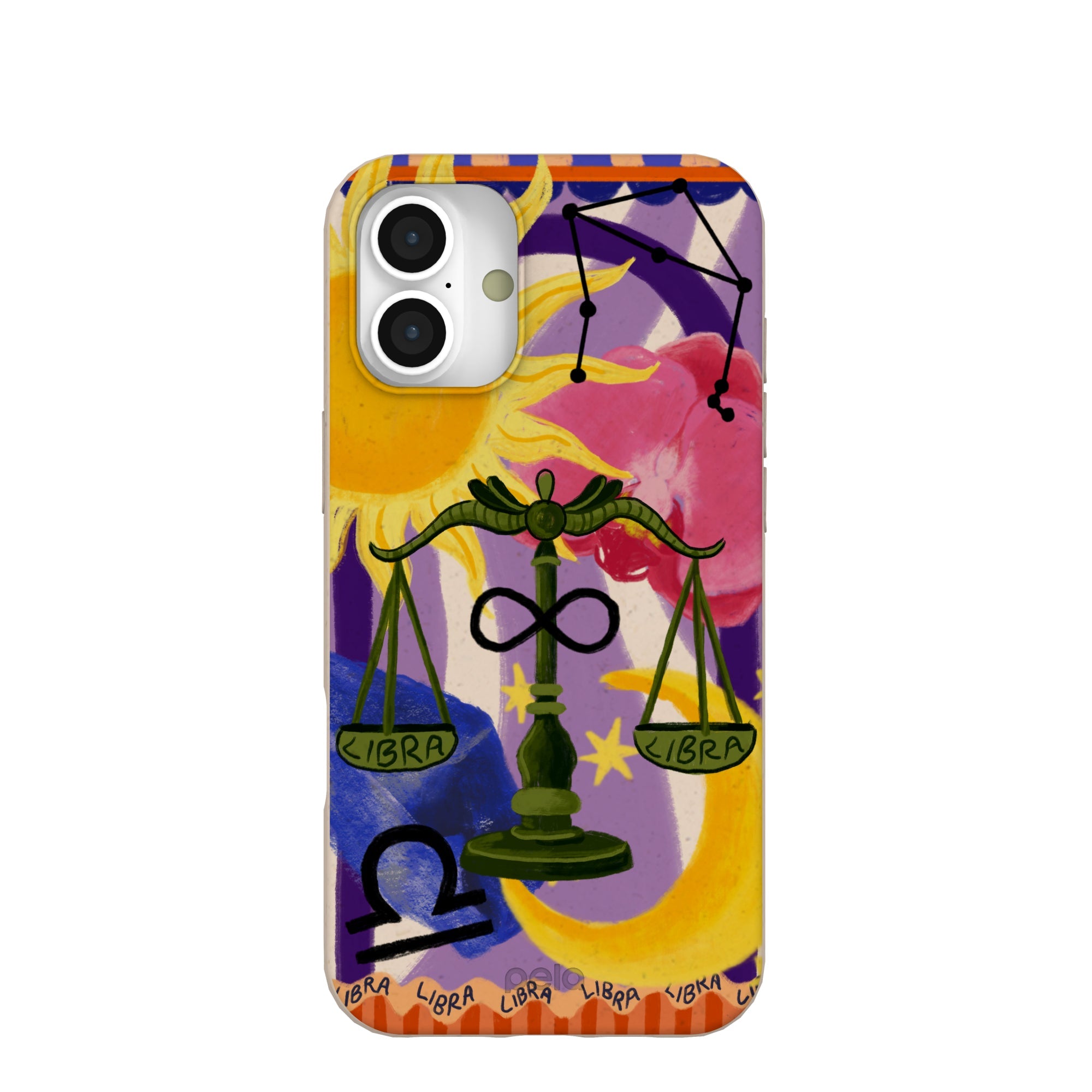 Seashell Libra Scale iPhone 16 Plus Case Refurbished - Pela Case refurbished available on Cerqular