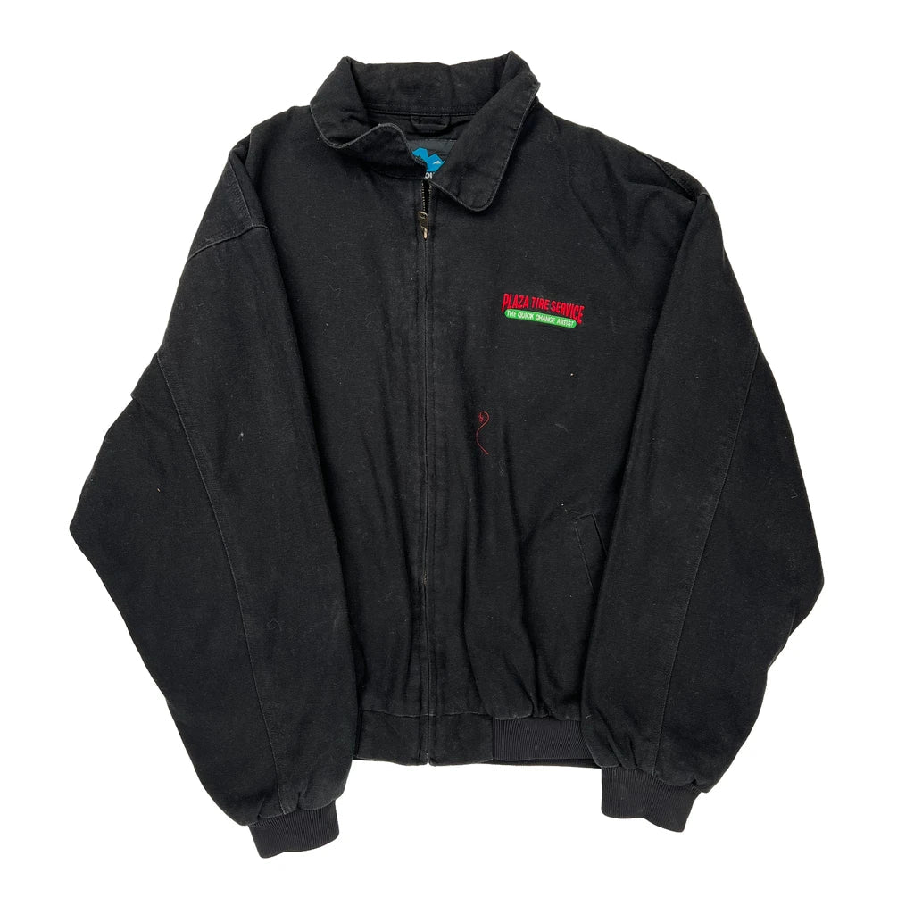 Tri-Mountain Jacket - XL Black Cotton Refurbished - Thrifted (note: this is a term often used to describe second- refurbished available on Cerqular
