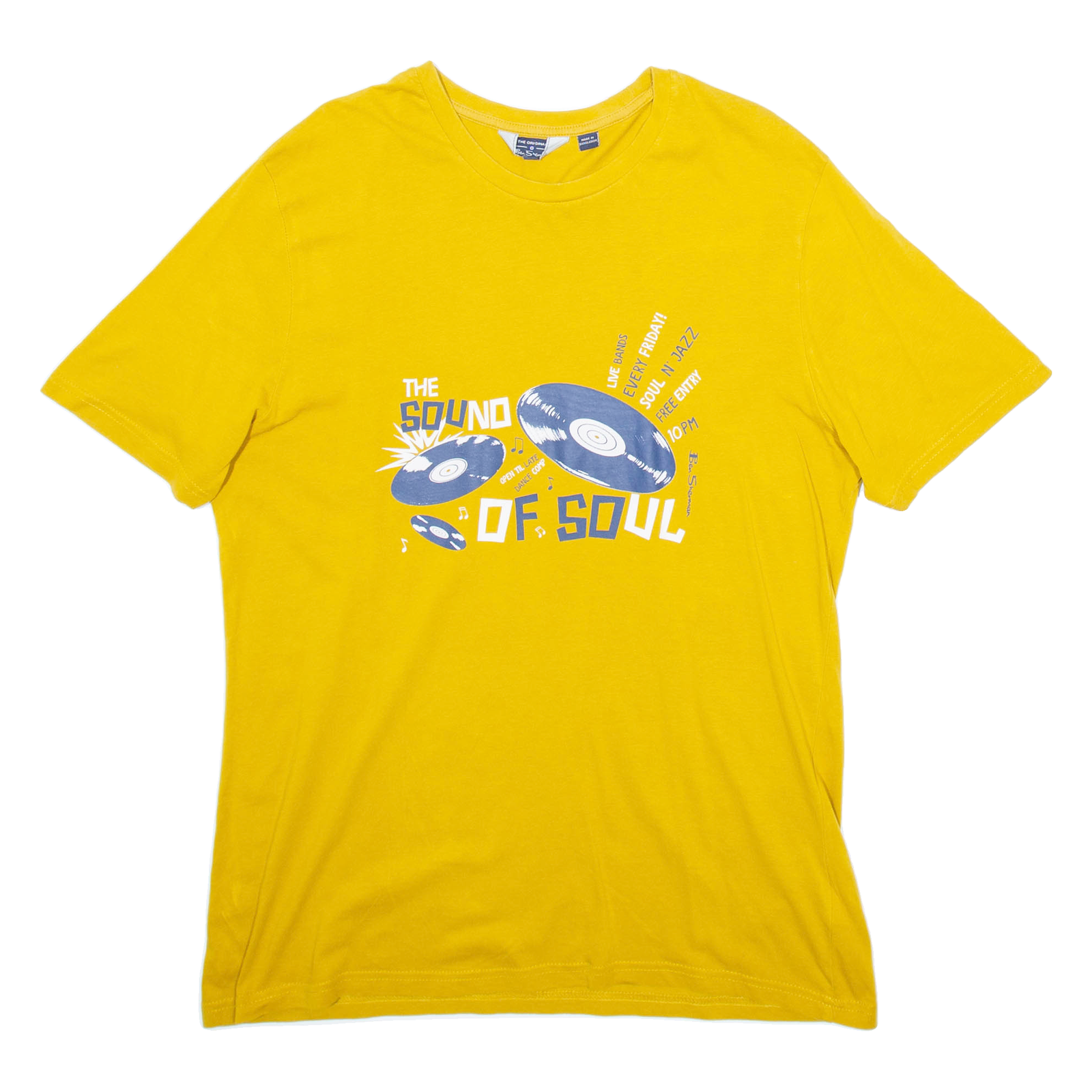 BEN SHERMAN Mens T-Shirt Yellow L Refurbished - N/A refurbished available on Cerqular