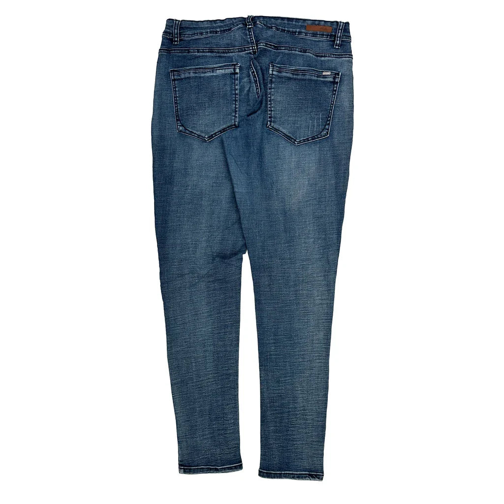 American Eagle Skinny Jeans - 33W UK 14 Blue Cotton Refurbished - Thrifted (note: this is a term often used to describe second- refurbished available on Cerqular