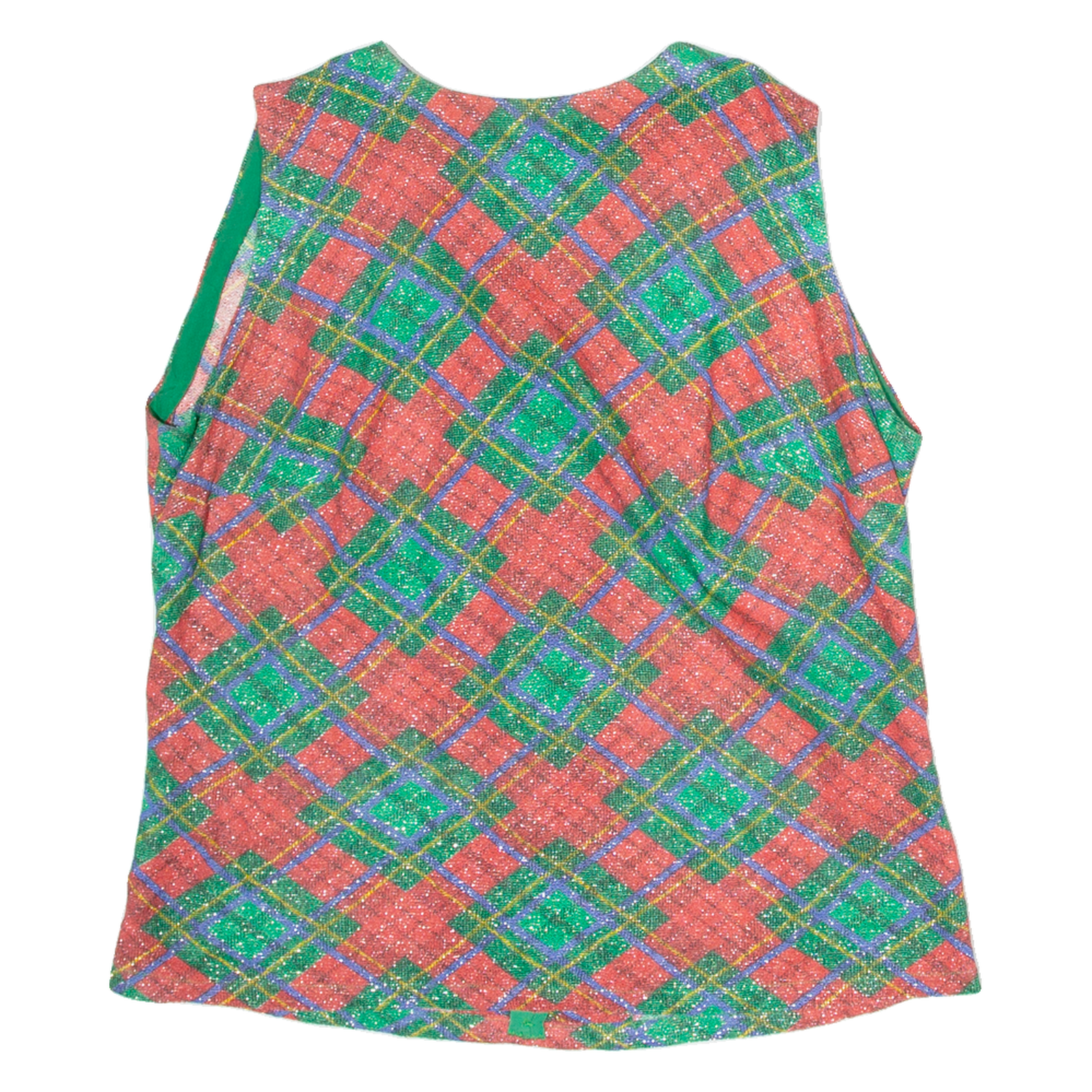 Womens Printed Top Green Sleeveless Crazy Pattern M Refurbished - N/A refurbished available on Cerqular