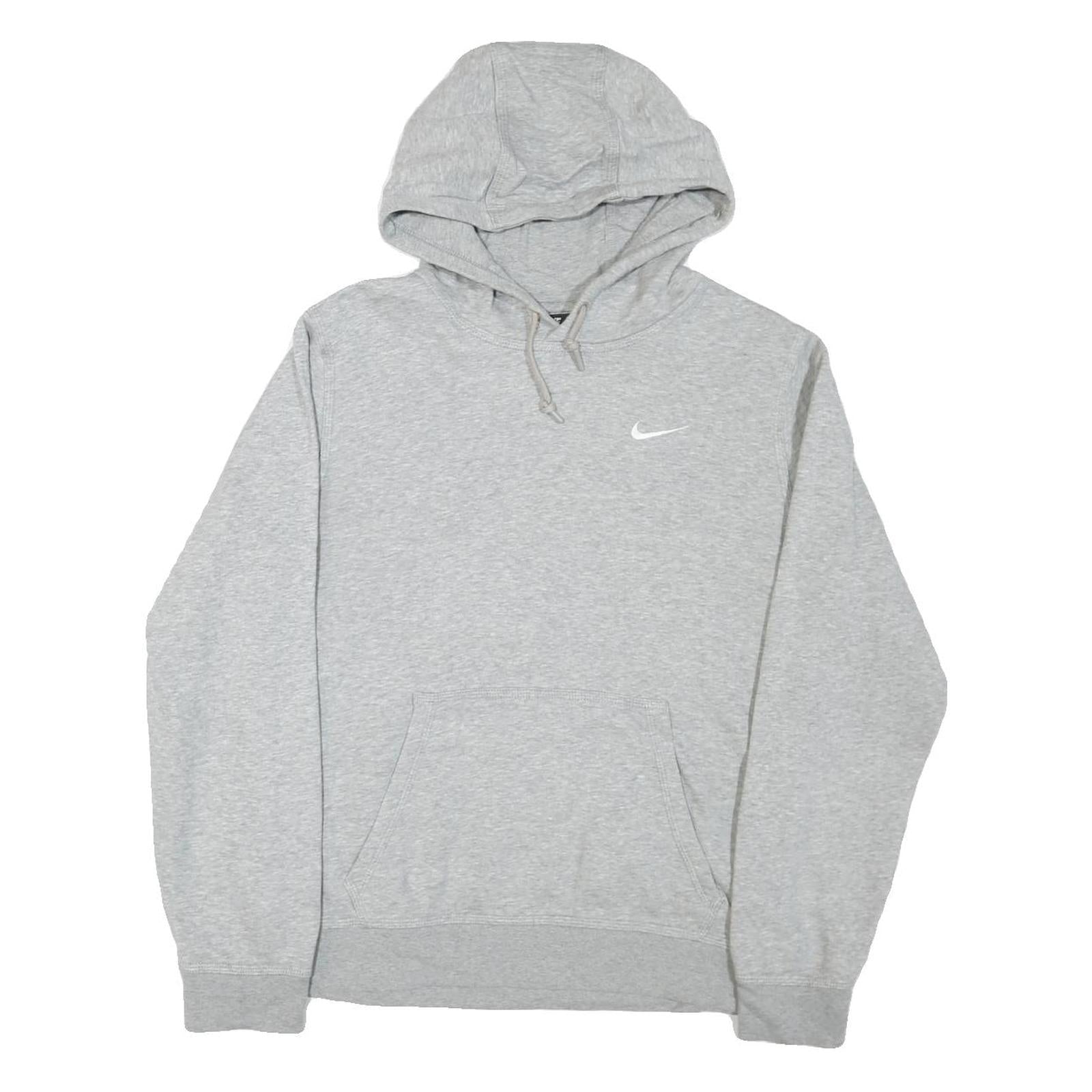 NIKE Mens Grey Pullover Hoodie S Cotton Blend Sweatshirt Casual Comfort Refurbished - N/A refurbished available on Cerqular