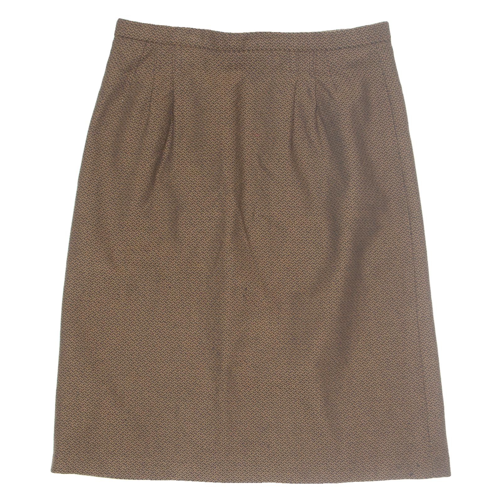 Womens Straight Skirt Brown Knee Length Chevron M Refurbished - N/A refurbished available on Cerqular