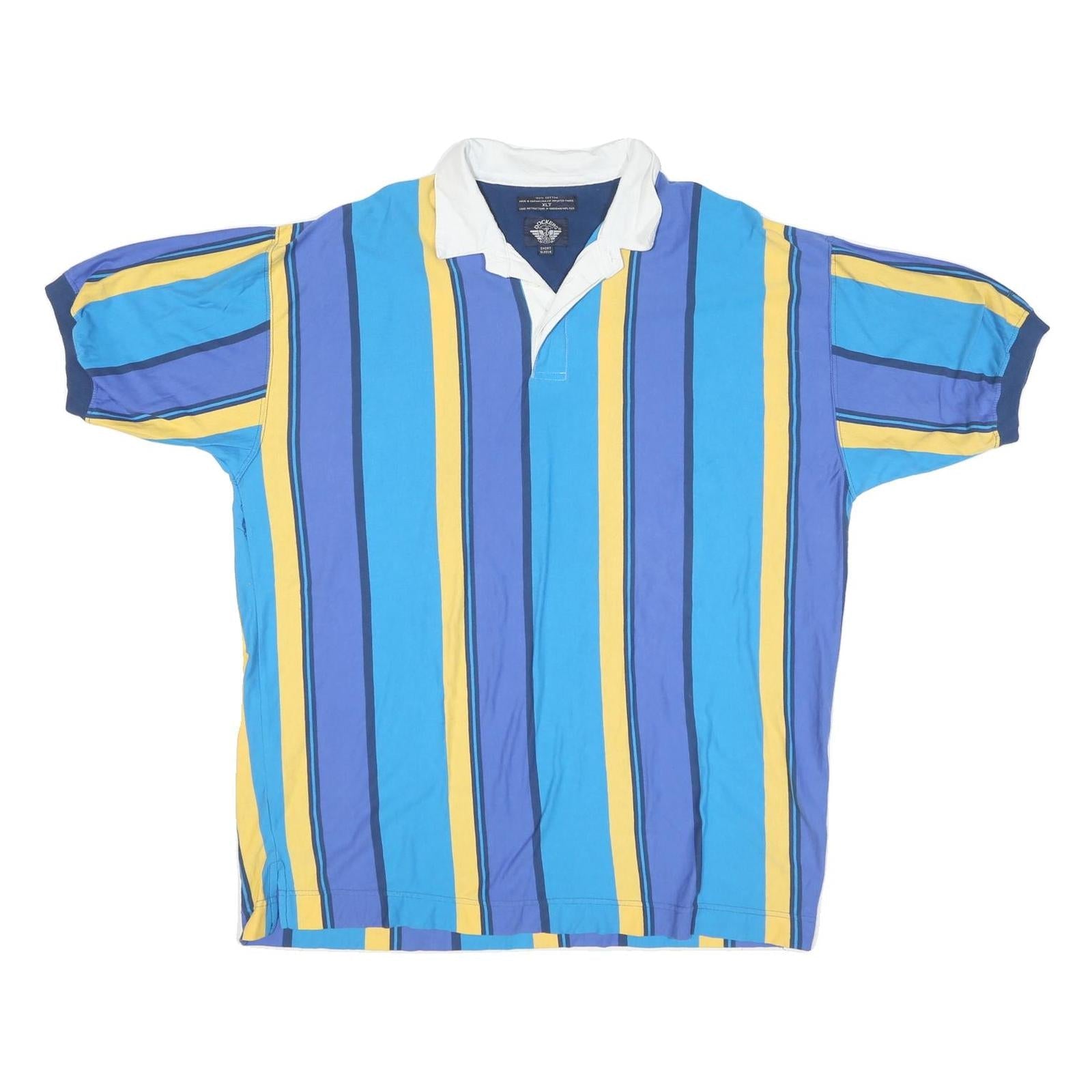 Buy DOCKERS Mens Blue & Yellow Striped Short Sleeve Polo Shirt XL Casual Cotton Refurbished - $29.89 DOCKERS Mens Blue & Yellow Striped Short Sleeve Polo Shirt XL Casual Cotton Refurbished - N/A refurbished available on Cerqular