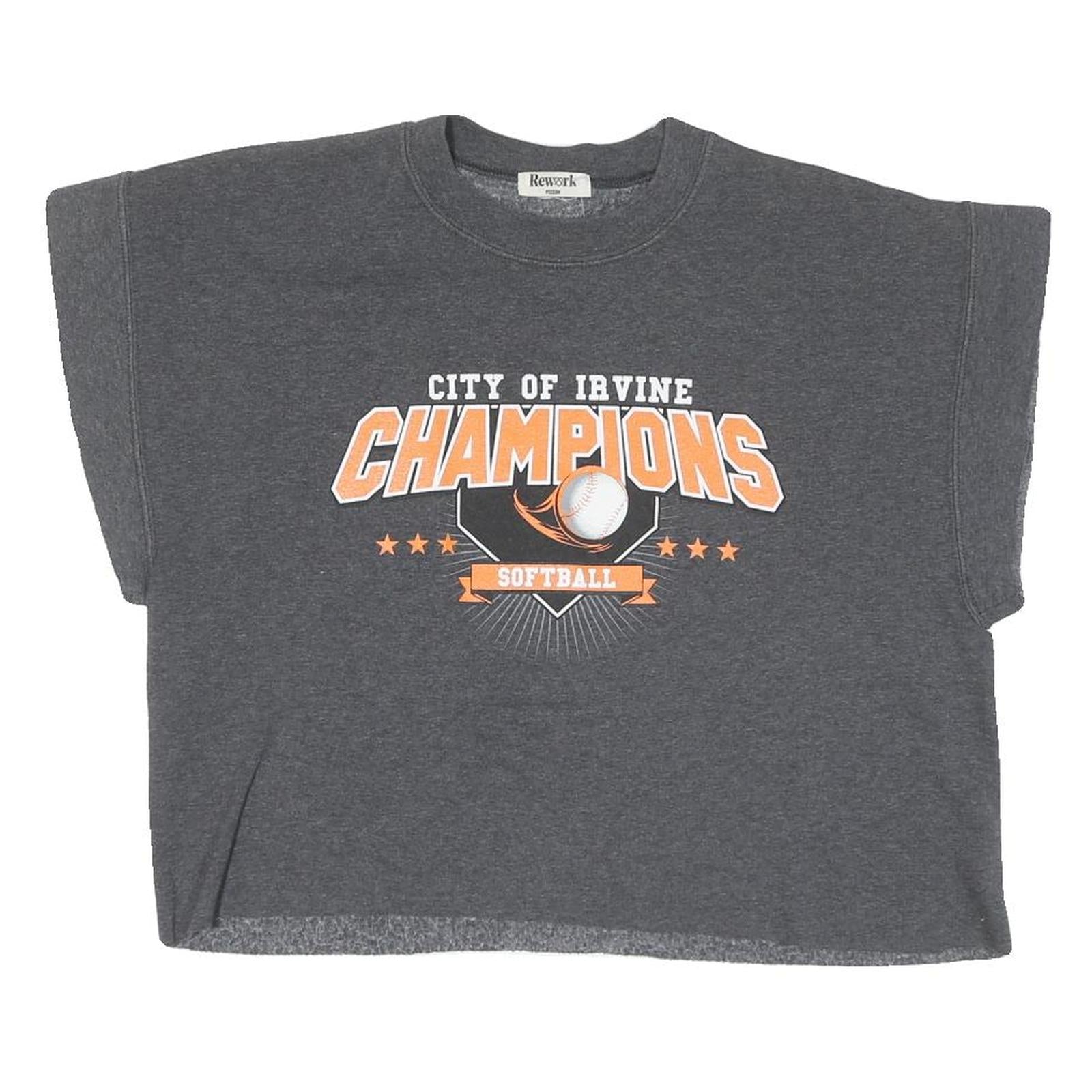 Buy Womens Grey City Of Irvine Champions Softball Cotton Crew Neck M Casual Refurbished - $27.29 Womens Grey City Of Irvine Champions Softball Cotton Crew Neck M Casual Refurbished - N/A refurbished available on Cerqular