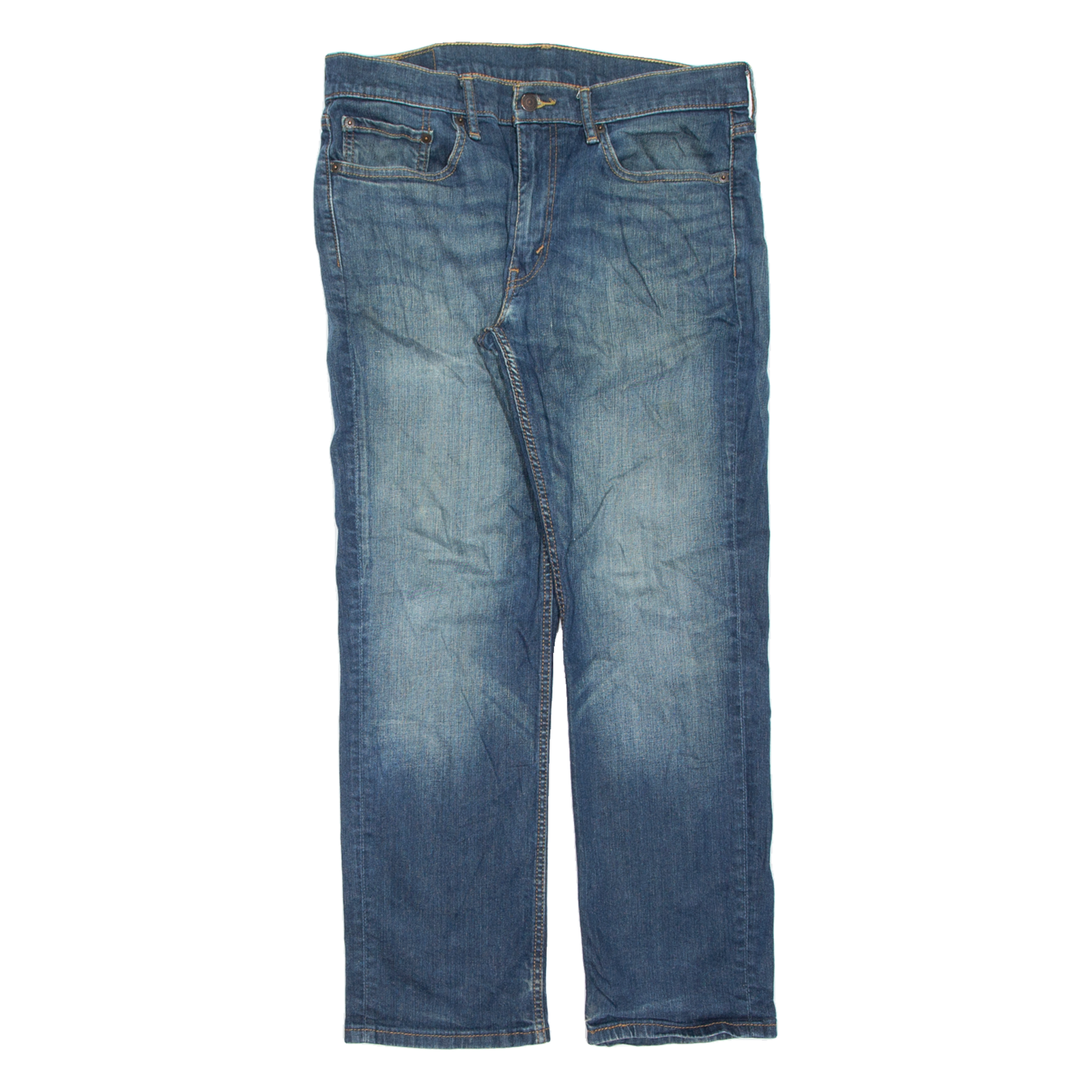 LEVI'S 514 Jeans Mens Blue Slim Straight Stone Wash W32 L29 Refurbished - N/A refurbished available on Cerqular