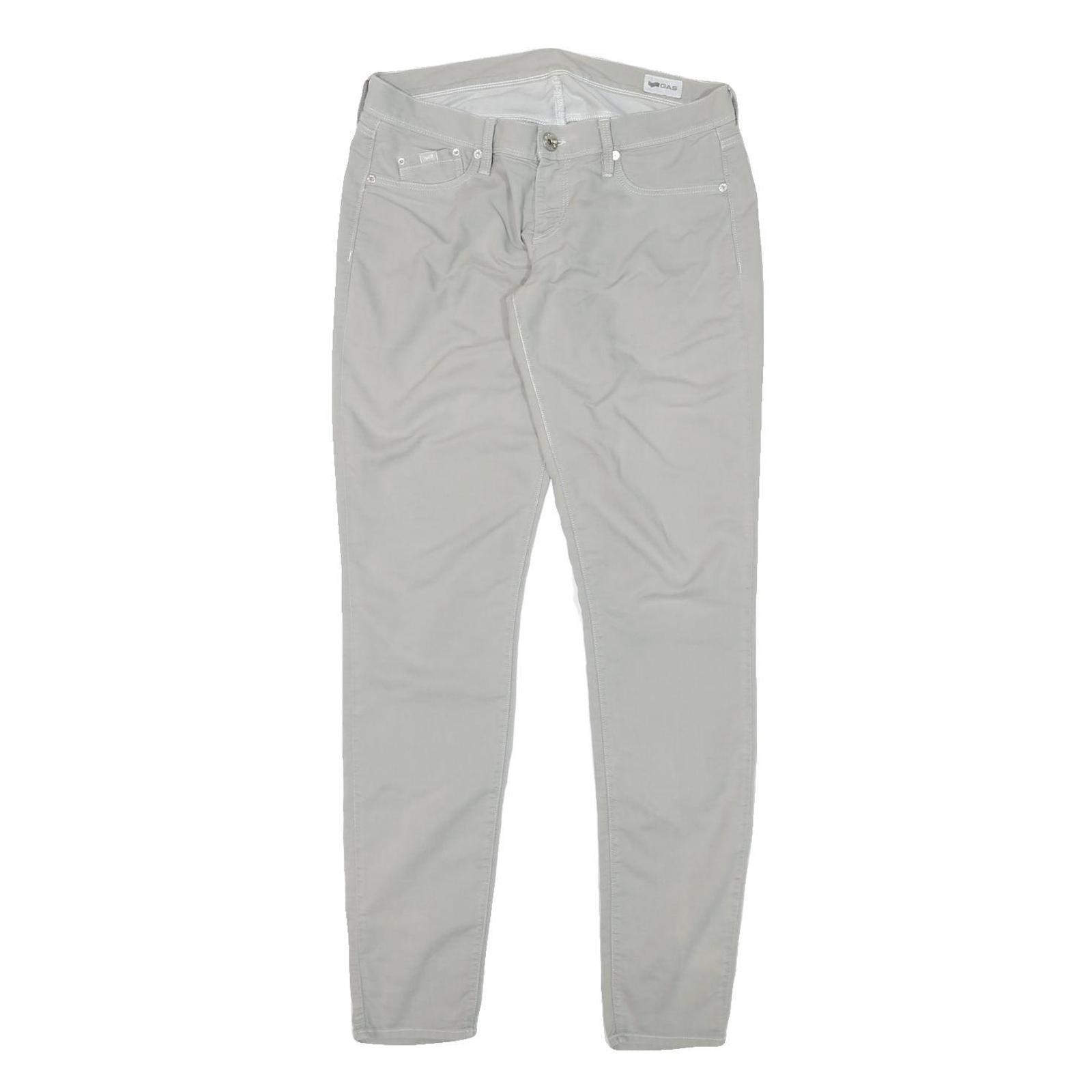 Buy GAS Womens Slim Grey Cotton Blend Zip Trousers W30 L32 Casual Everyday Wear Refurbished - $20.79 GAS Womens Slim Grey Cotton Blend Zip Trousers W30 L32 Casual Everyday Wear Refurbished - N/A refurbished available on Cerqular