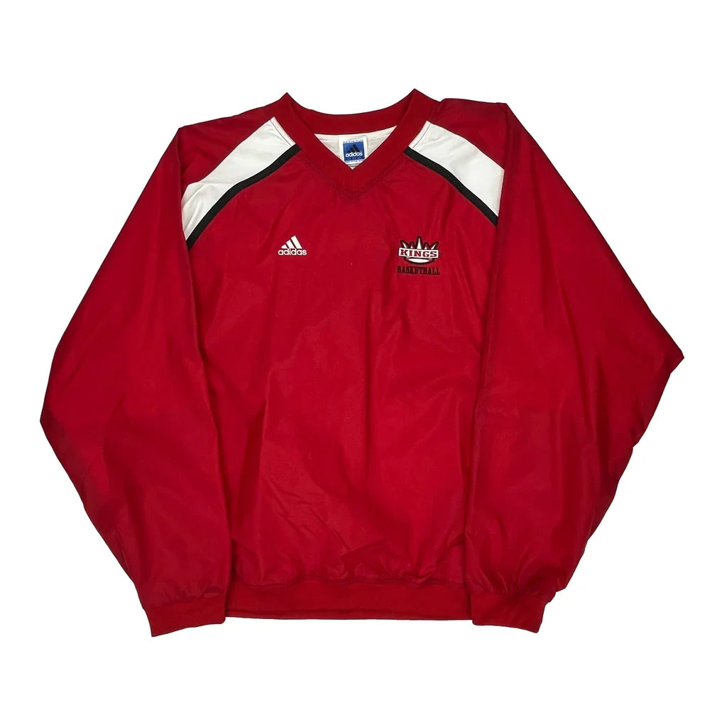 Buy Kings Basketball Adidas Windbreaker - 2XL Red Polyester Refurbished - $45.21 Kings Basketball Adidas Windbreaker - 2XL Red Polyester Refurbished - Thrifted (note: this is a term often used to describe second- refurbished available on Cerqular