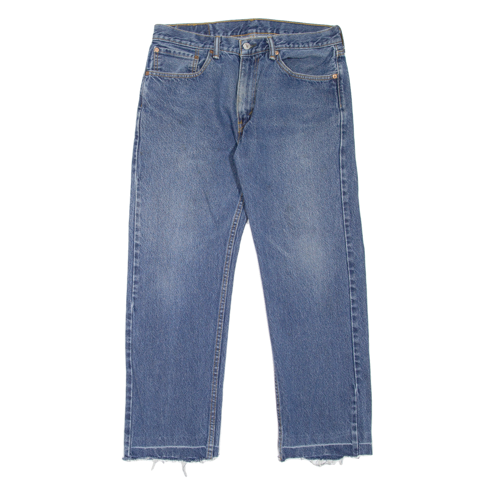 LEVI'S 505 Jeans Mens Blue Regular Straight Stone Wash W34 L26 Refurbished - N/A refurbished available on Cerqular