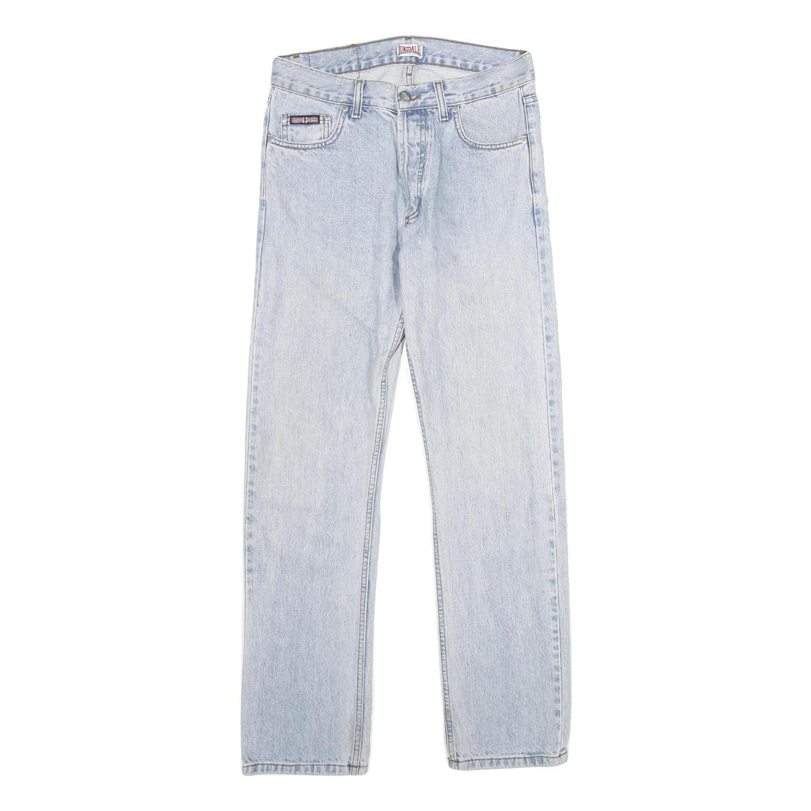 LONSDALE Mens Jeans Blue Relaxed Straight Denim Light W29 L30 Classic Casual Refurbished - N/A refurbished available on Cerqular