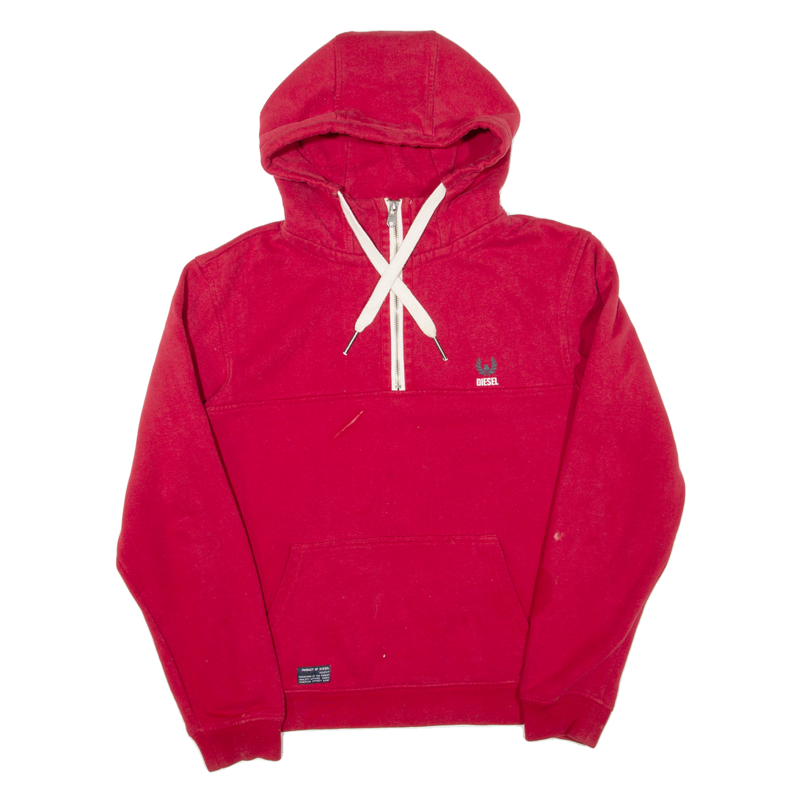 DIESEL Mens Red Hoodie M Refurbished - N/A refurbished available on Cerqular