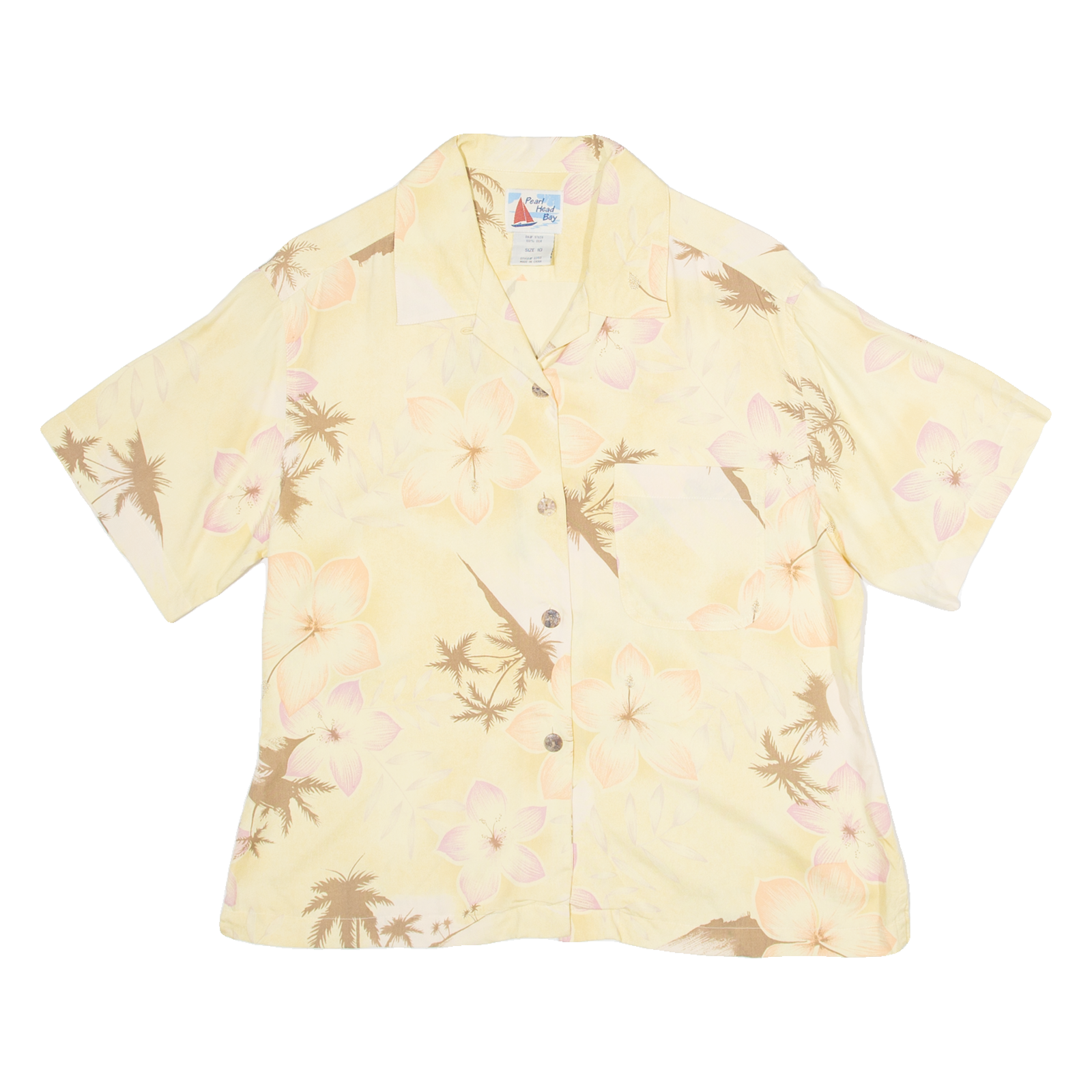 Buy PEARL HEAD BAY Womens Printed Shirt Yellow Collared 90s Silk Floral M Refurbished - $16.89 PEARL HEAD BAY Womens Printed Shirt Yellow Collared 90s Silk Floral M Refurbished - N/A refurbished available on Cerqular