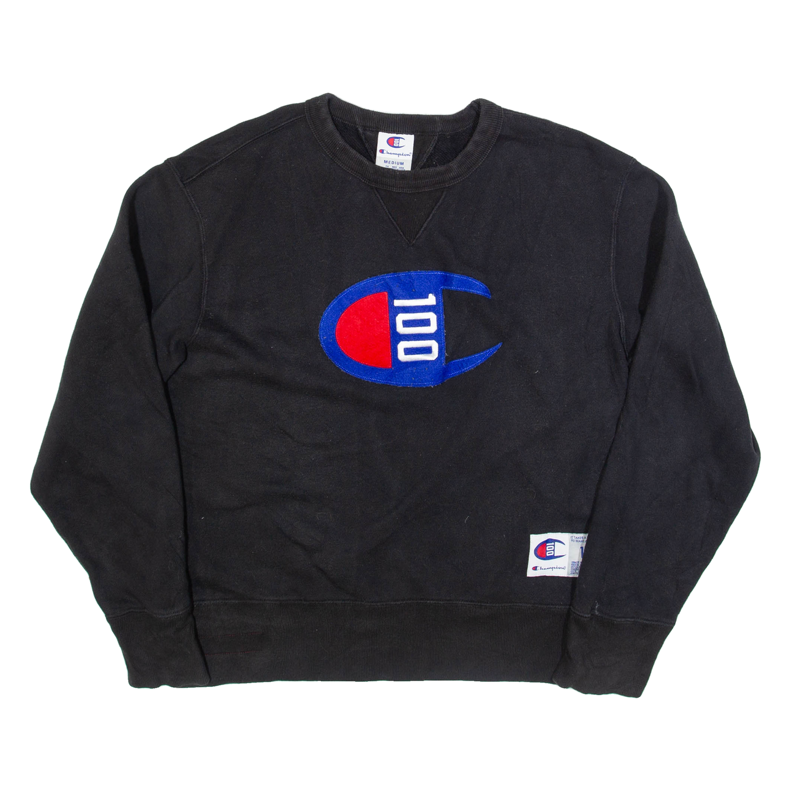 CHAMPION Mens Sweatshirt Black M Refurbished - N/A refurbished available on Cerqular