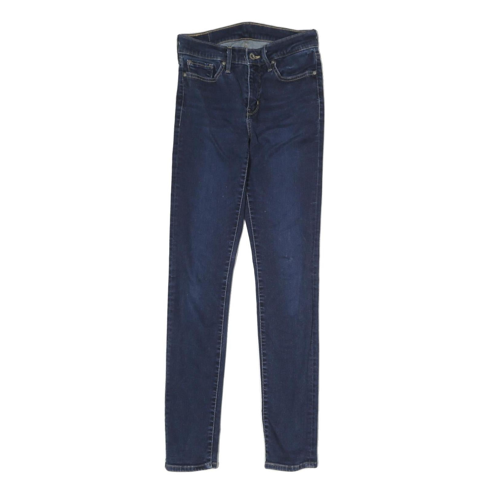 LEVI'S Womens Slim Blue Denim Slim Skinny Jeans W26 L30 Stretch Cotton Blend Refurbished - N/A refurbished available on Cerqular