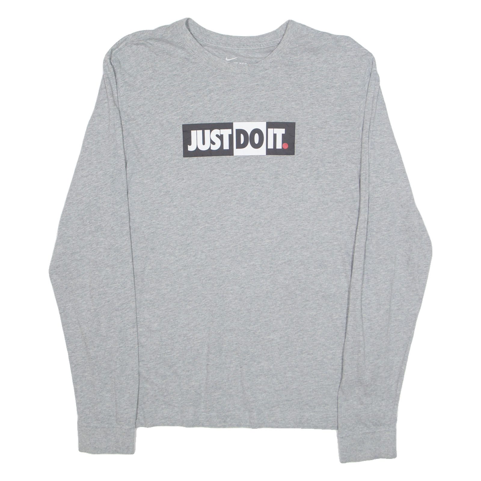 NIKE JUST DO IT Mens T-Shirt Grey Long Sleeve M Refurbished - N/A refurbished available on Cerqular