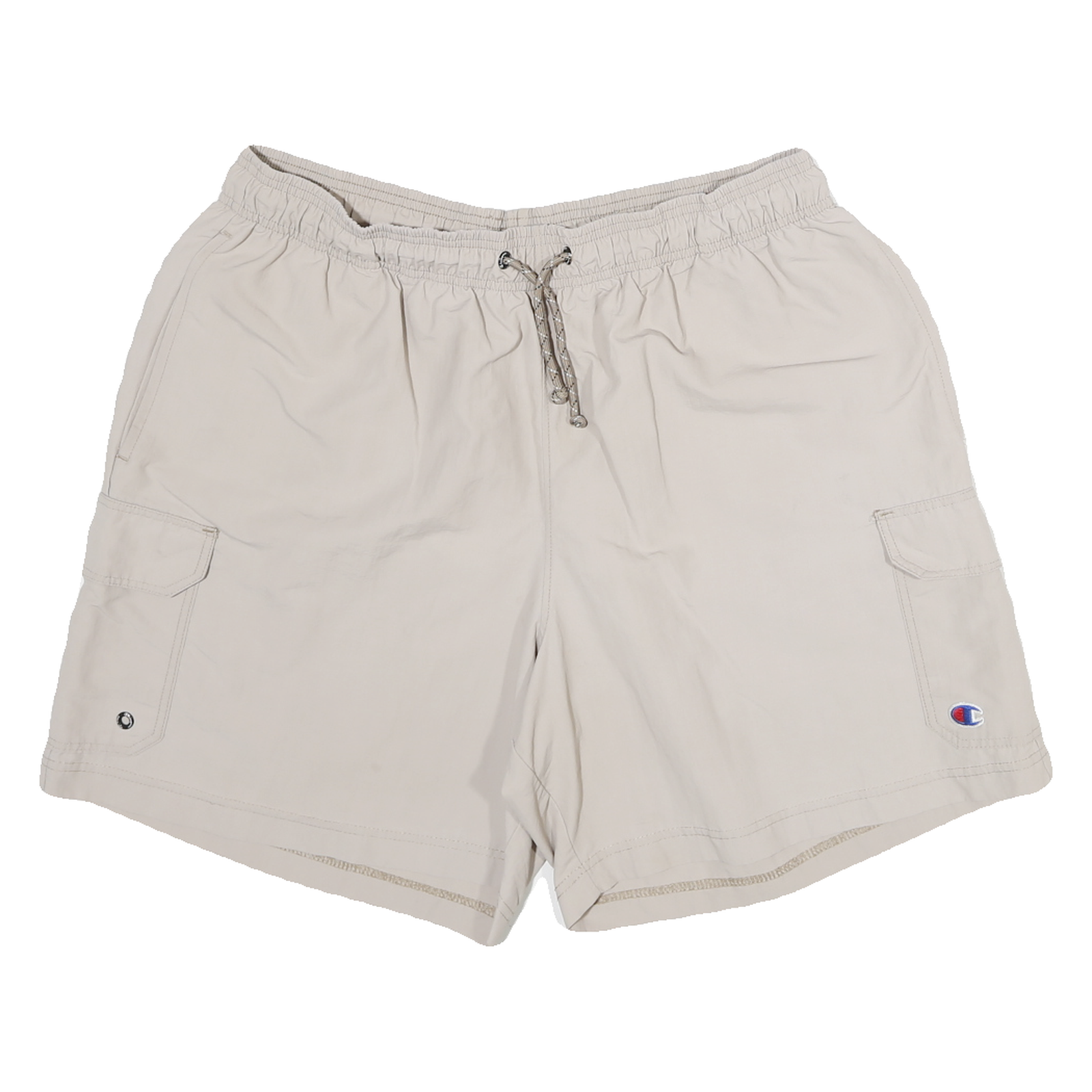 CHAMPION Womens Shorts Beige Casual Cargo Plain L W30 Lightweight Comfort Refurbished - N/A refurbished available on Cerqular